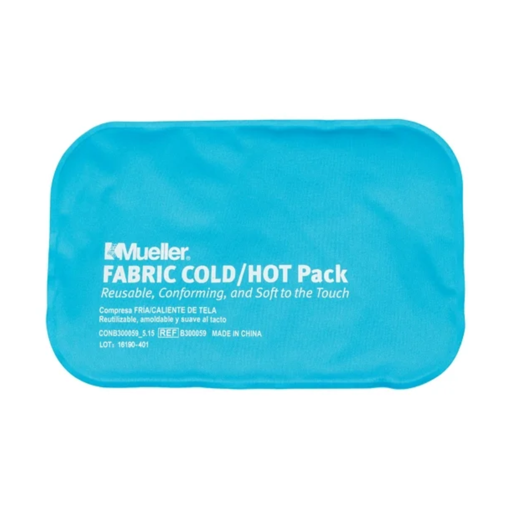 Mueller, Fabric Cold/Hot Pack, Reusable Therapy for Pain Relief, Blue, 12" x 7.8"