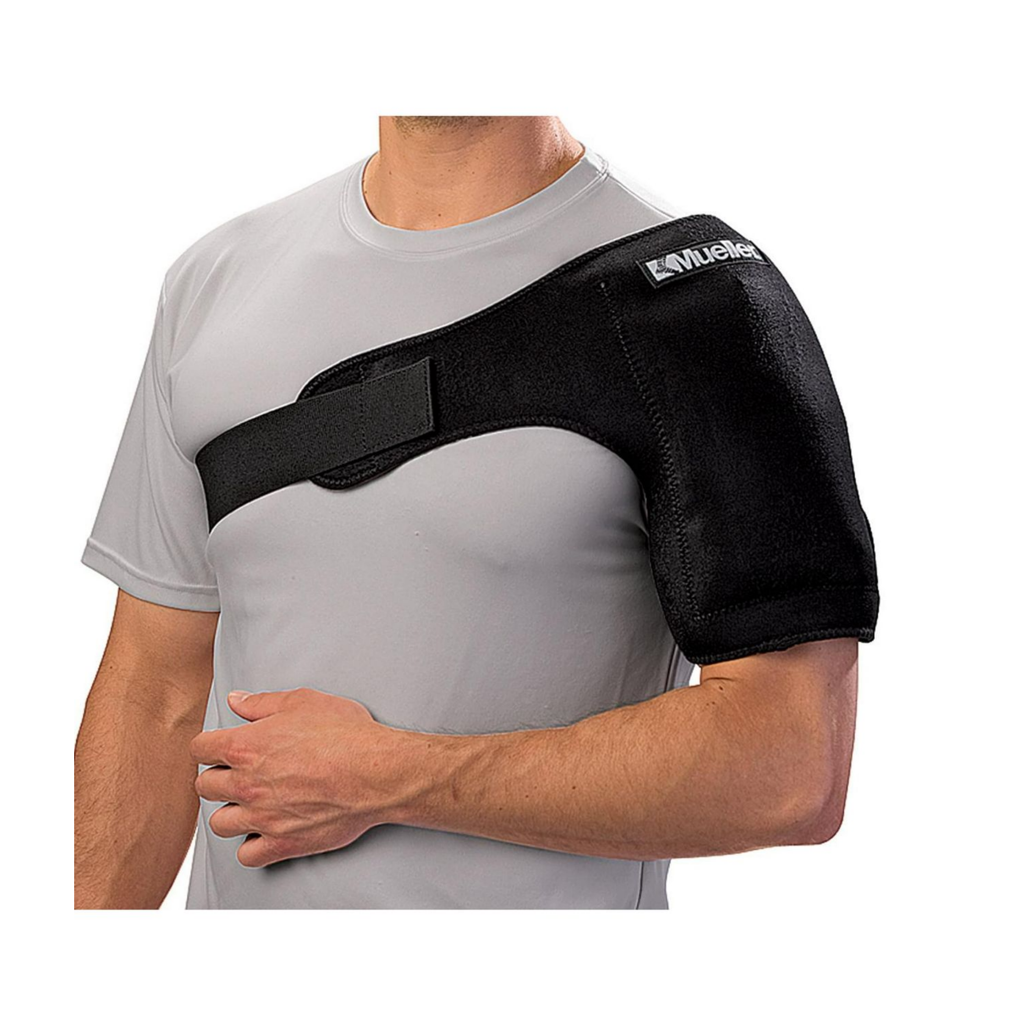 Mueller, Reusable Cold/Hot Therapy Wrap, Adjustable Compression for Pain Relief, Black, Large
