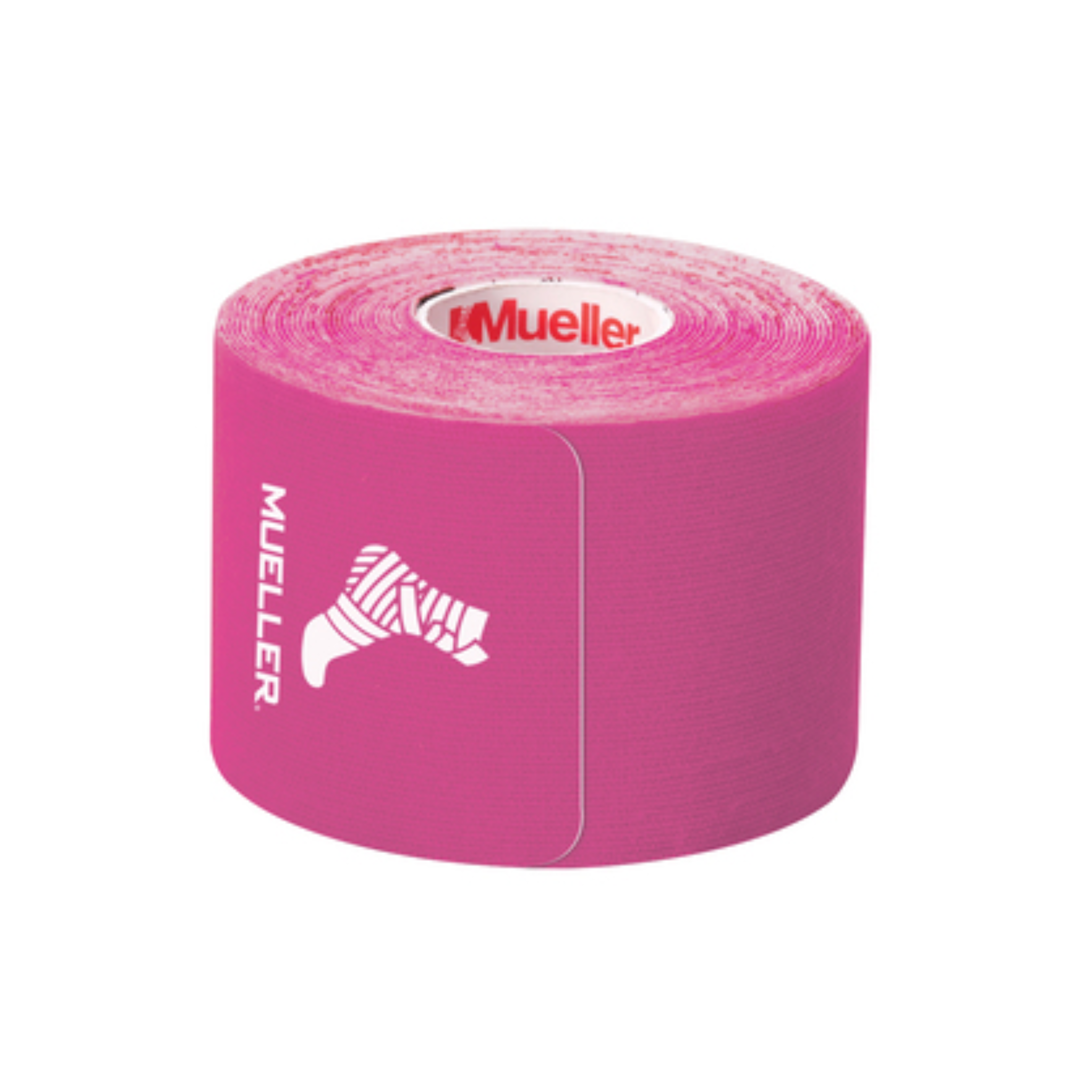 Mueller, Kinesiology Tape, Precut I-Strip Roll for Flexible Muscle Support, Pink, 20 Strips