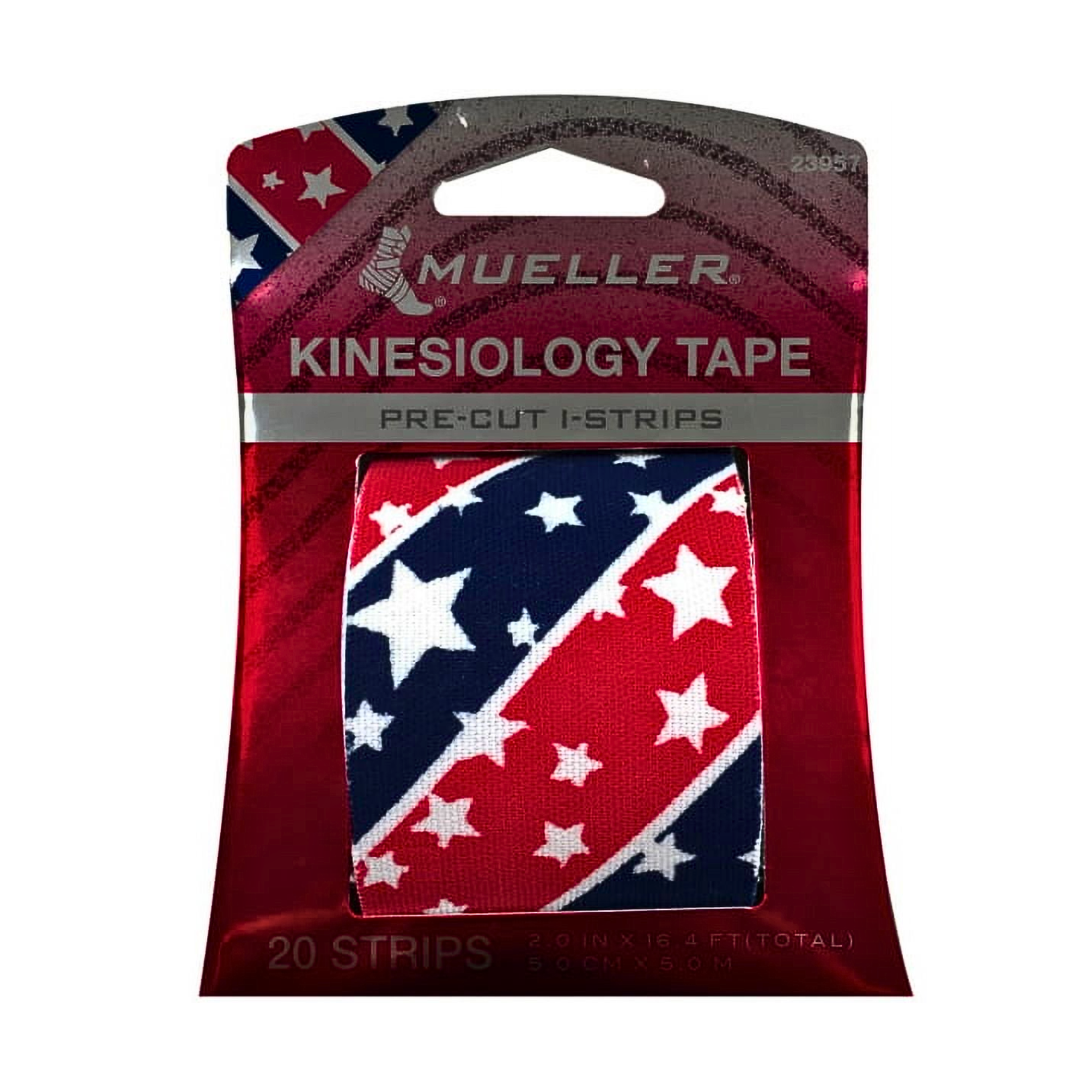 Mueller, Pre-Cut Kinesiology Tape I-Strips, Stars & Stripes Design, 20 Strips