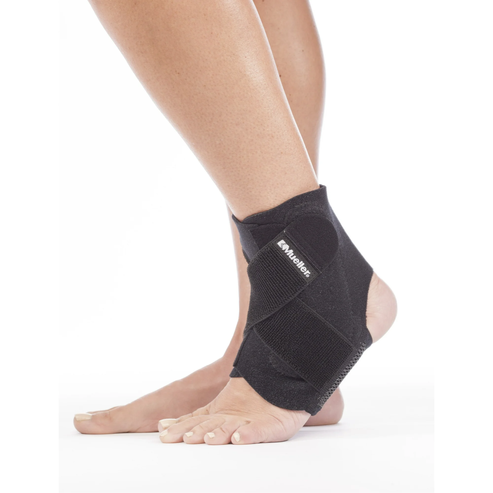 Mueller, Ankle Stabilizer, Adjustable Support for Left or Right Ankle, Comfortable Fit, One Size Fits Most