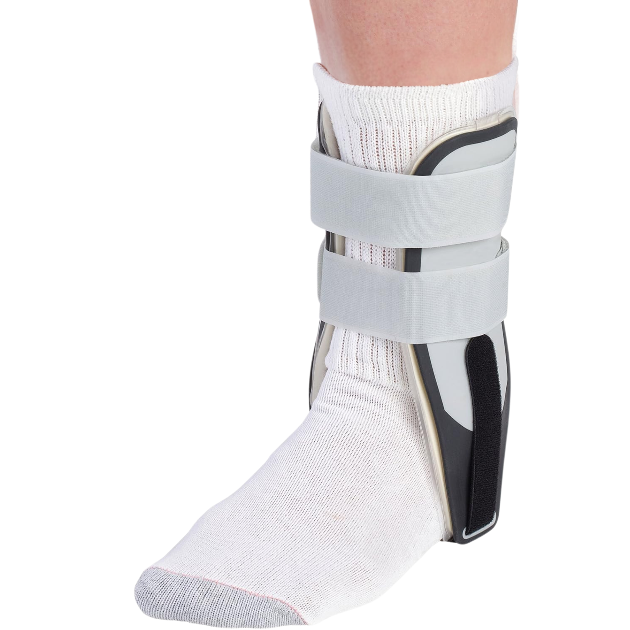 Mueller, Stirrup Ankle Brace, Comfortable and Supportive Ankle Protection, White, One Size Fits Most (Fits Right or Left Ankle)