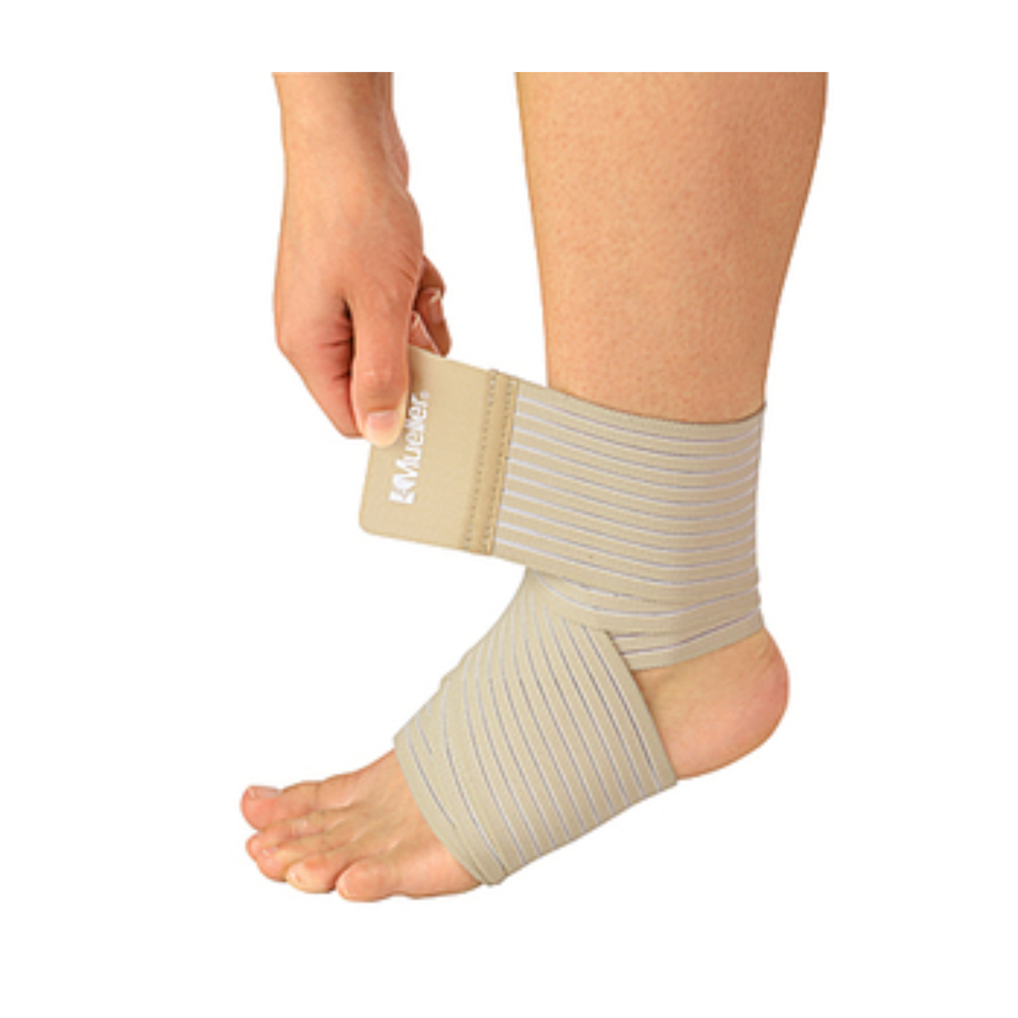 Mueller, All-Purpose Wonder Wrap, Adjustable Compression Bandage for Support & Stability, Small/Medium, Beige