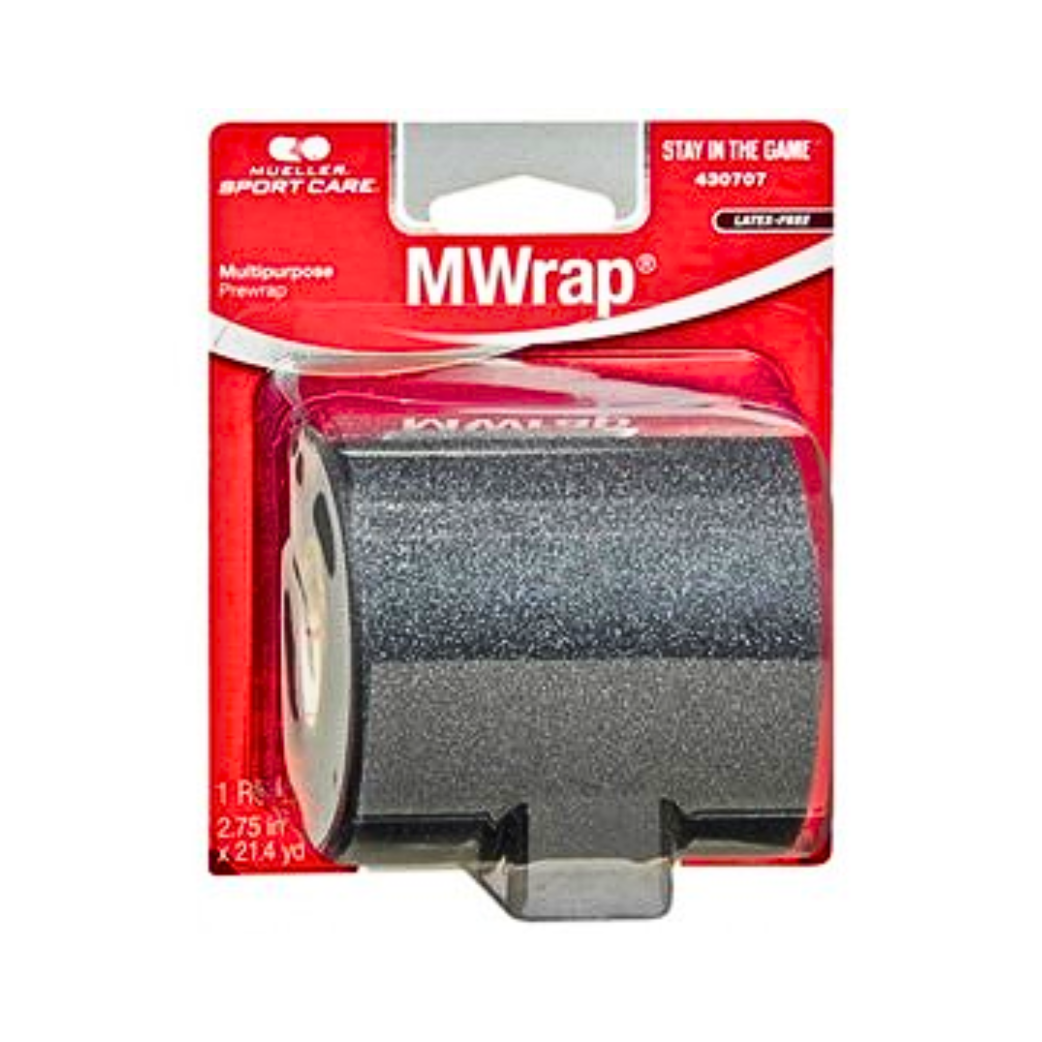 Mueller, MWrap® Pre-Taping Foam Underwrap, Lightweight & Versatile Athletic Support, Black, 1 Roll