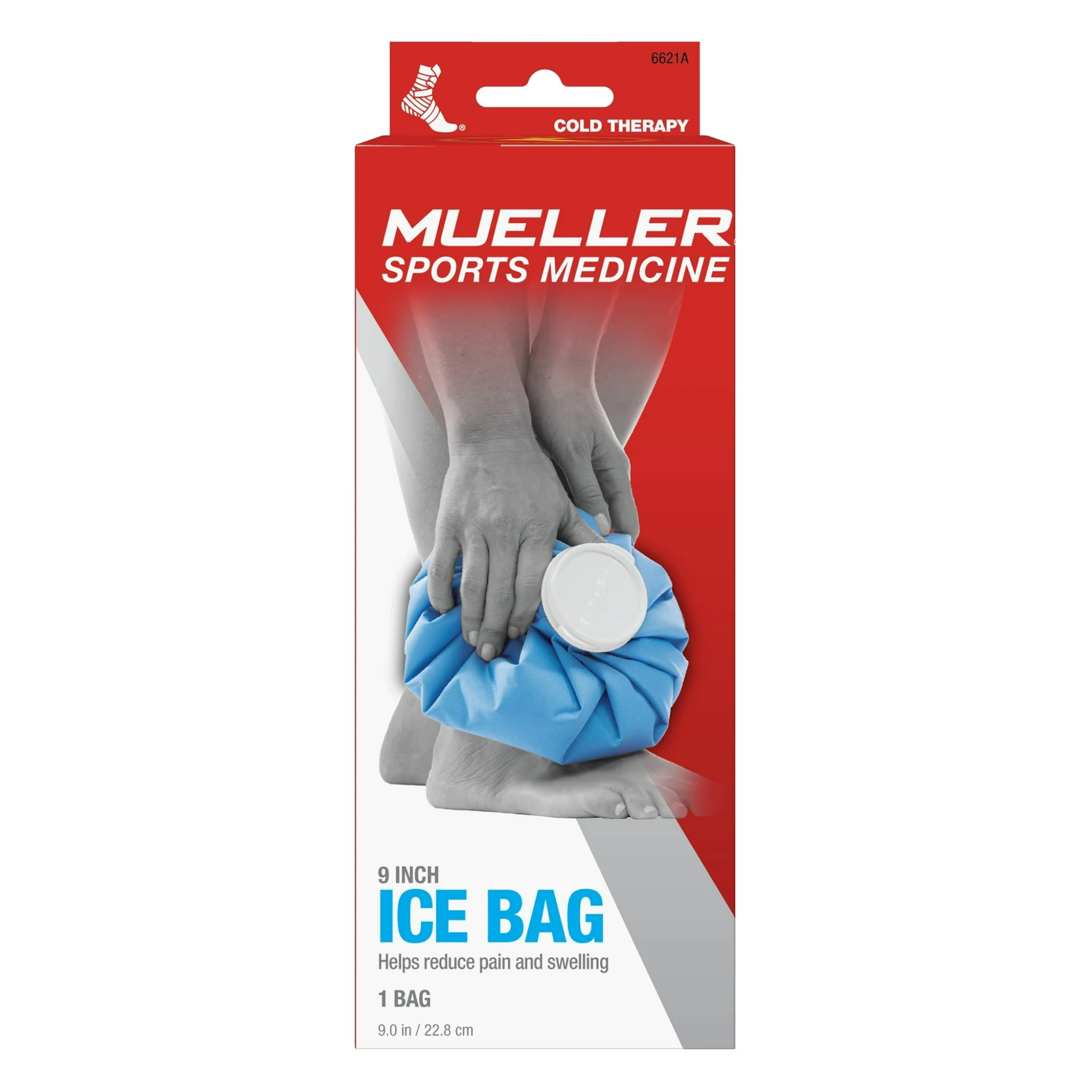 Mueller, Reusable Ice Bag, Cold Therapy for Pain & Swelling Relief, Blue, 9"