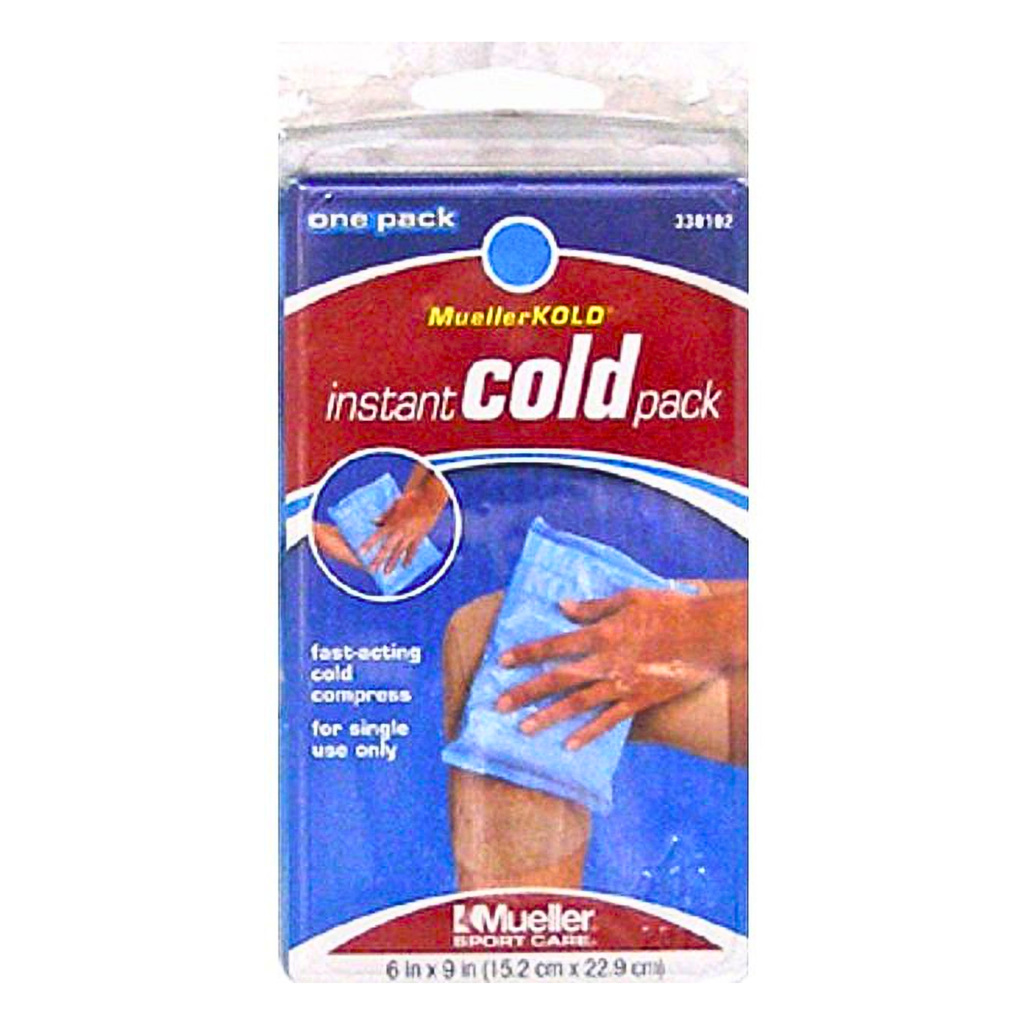 Mueller, Instant MuellerKold Pack, Fast-Acting Cold Therapy for Pain Relief, Blue