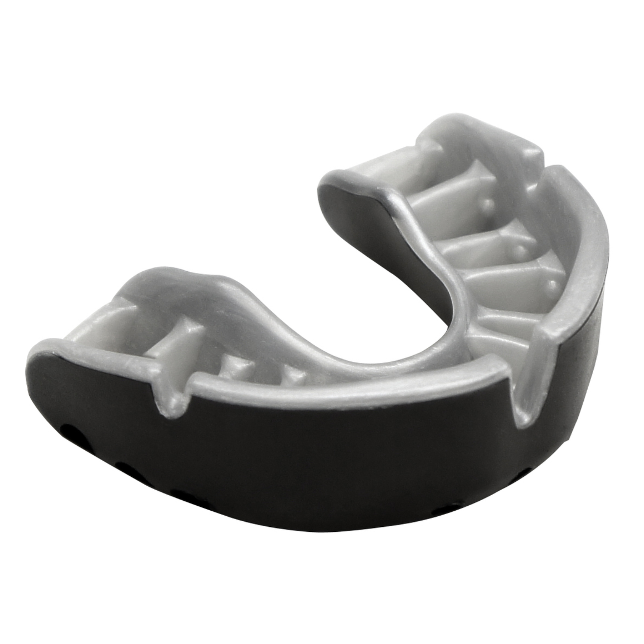 Mueller, Matrix Mouthguard, Adult Size, Moderate Protection, Self-Fit Design for Sports Safety, Black/Gray