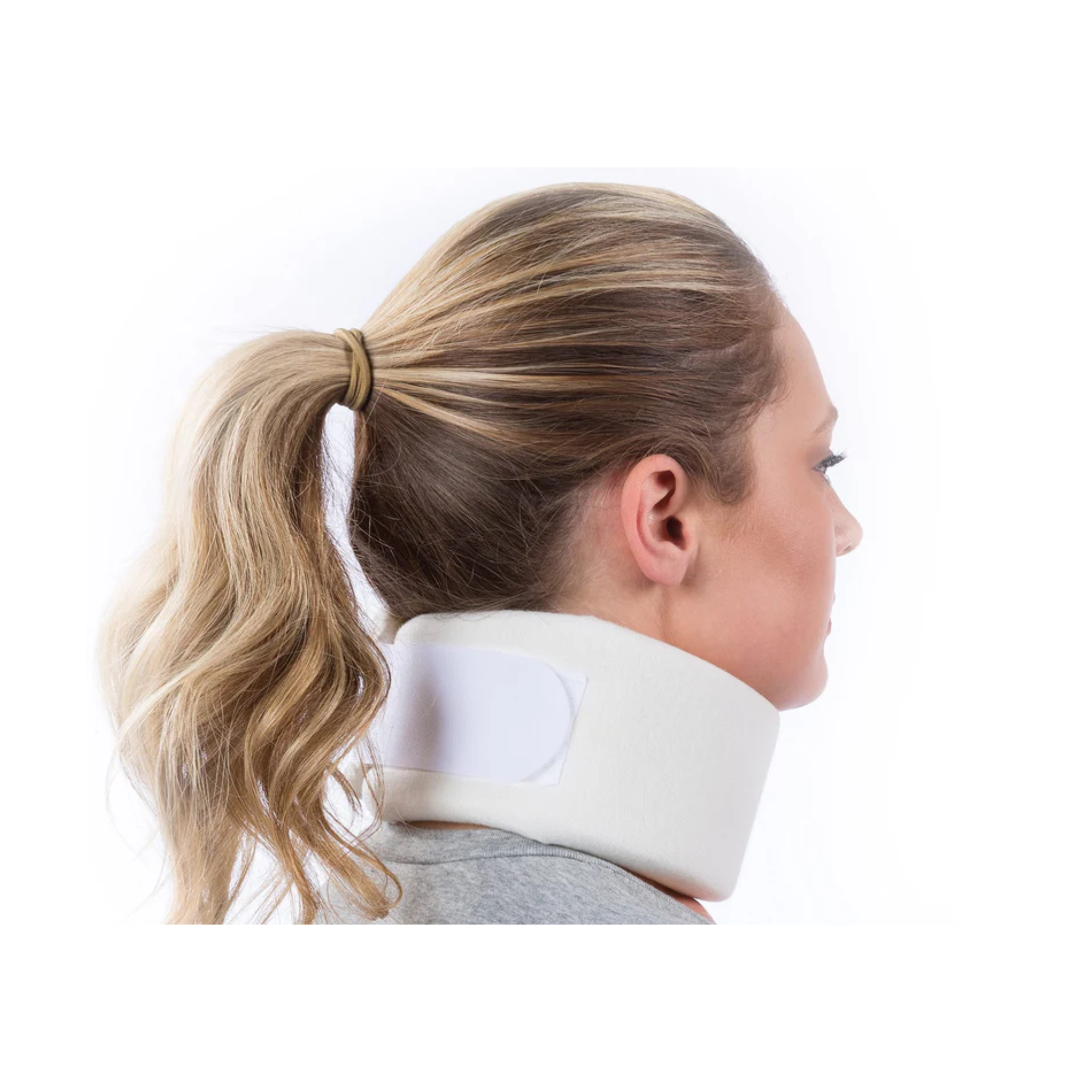 Mueller Sports Medicine, Cervical Collar Neck Brace, Adjustable Support for Neck Stability, White, One Size