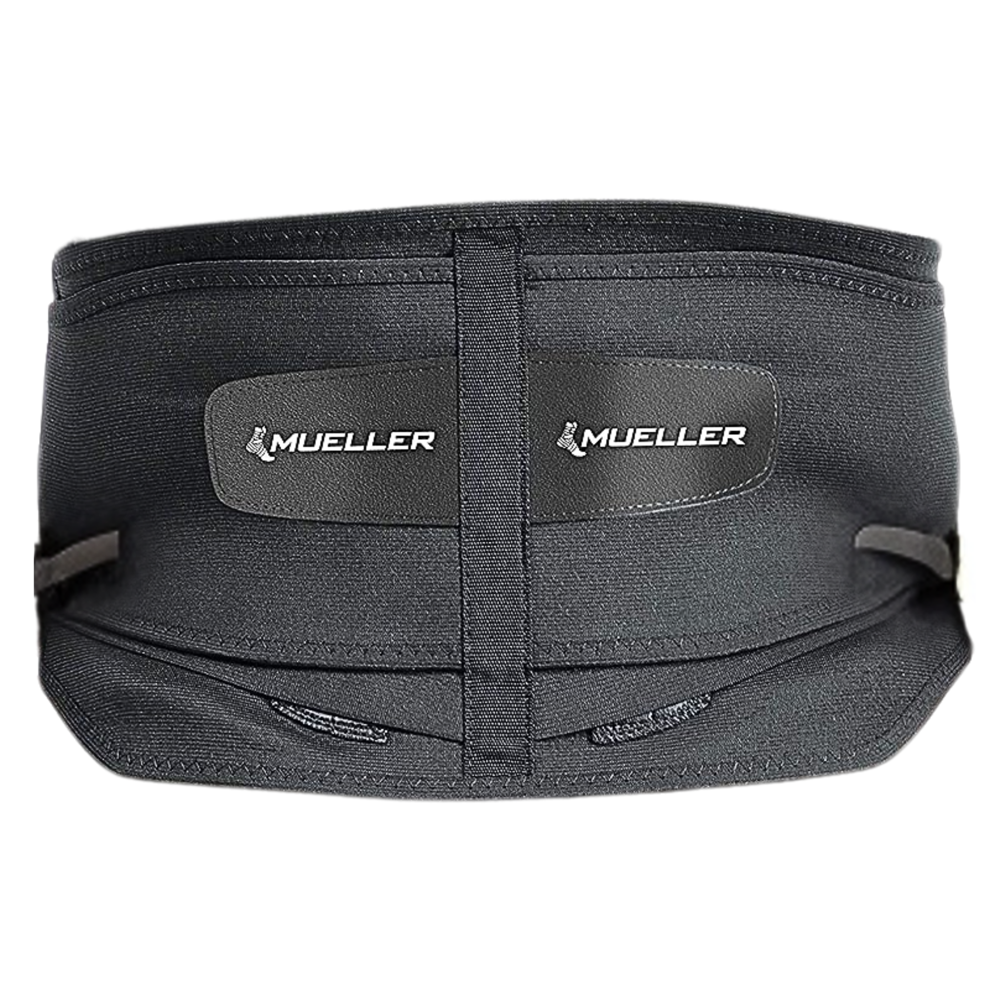 Mueller, Adjustable Lumbar Support Back Brace with Removable Pad, Black, Plus Size (50" - 70" Waist)