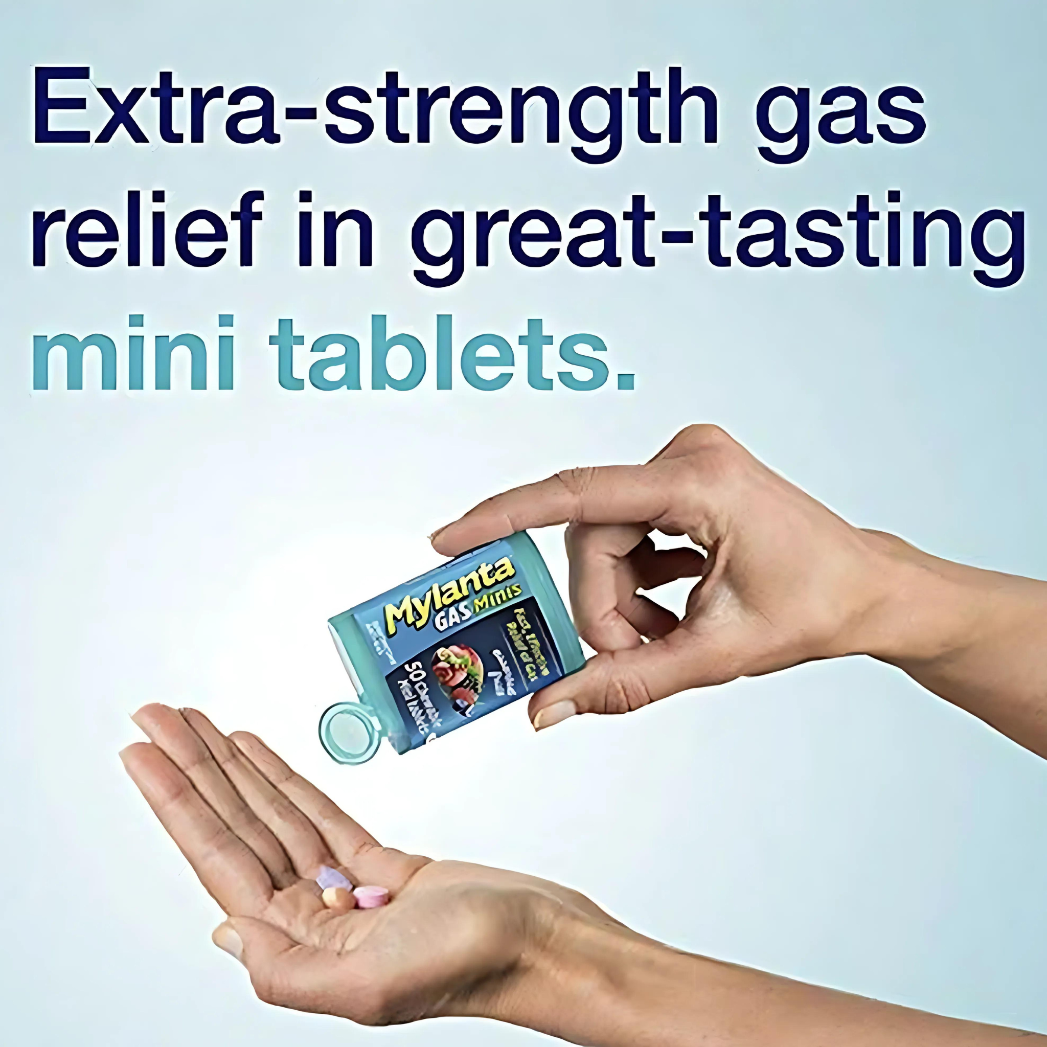 Mylanta Gas Minis Fast Effective Relief Gas, Arctic Mint, 50 ct - Pharmaful