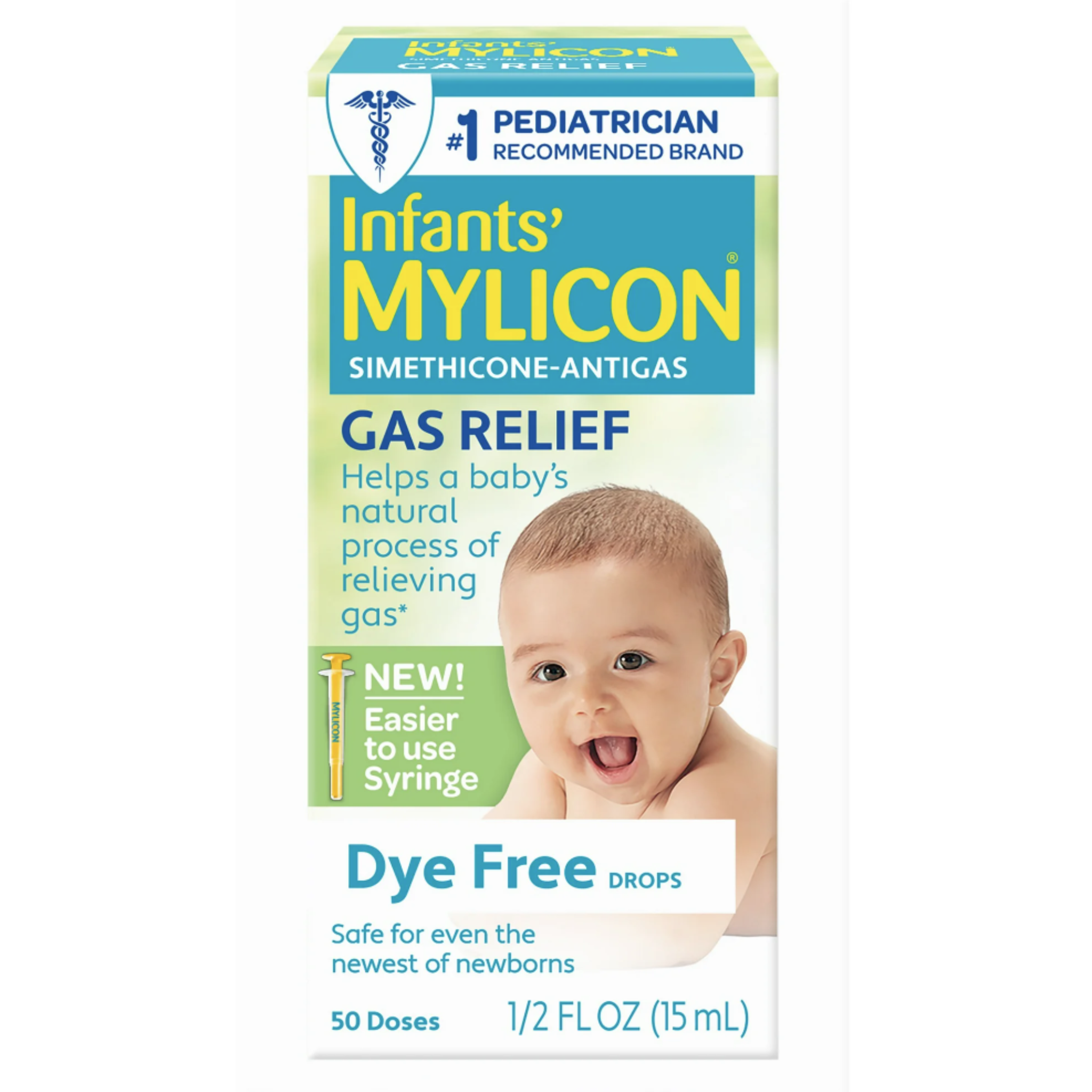 Mylicon Infants Gas Relief Drops for Infants and Babies, Dye Free Formula, 0.5 fl oz