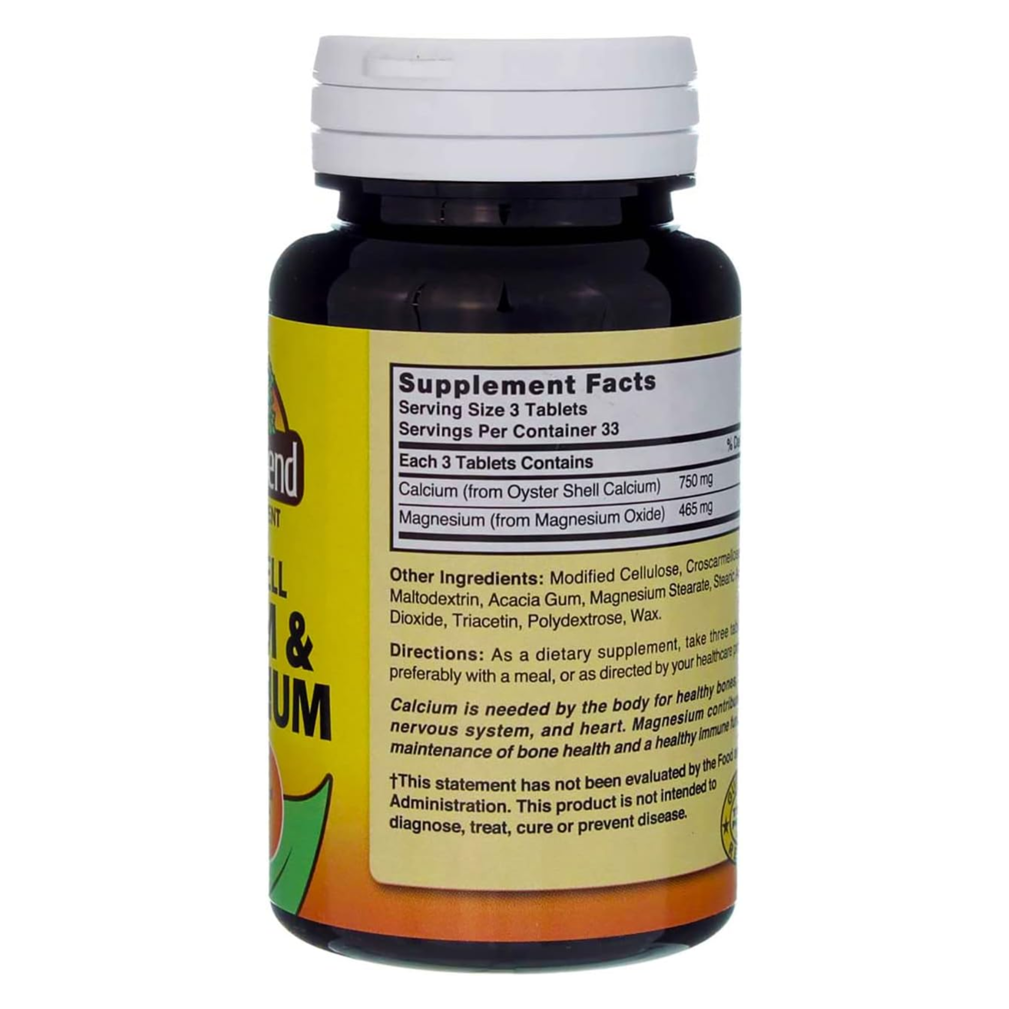 Nature’s Blend, Oyster Shell Calcium & Magnesium, Bone & Muscle Support Supplement, 100 Tablets
