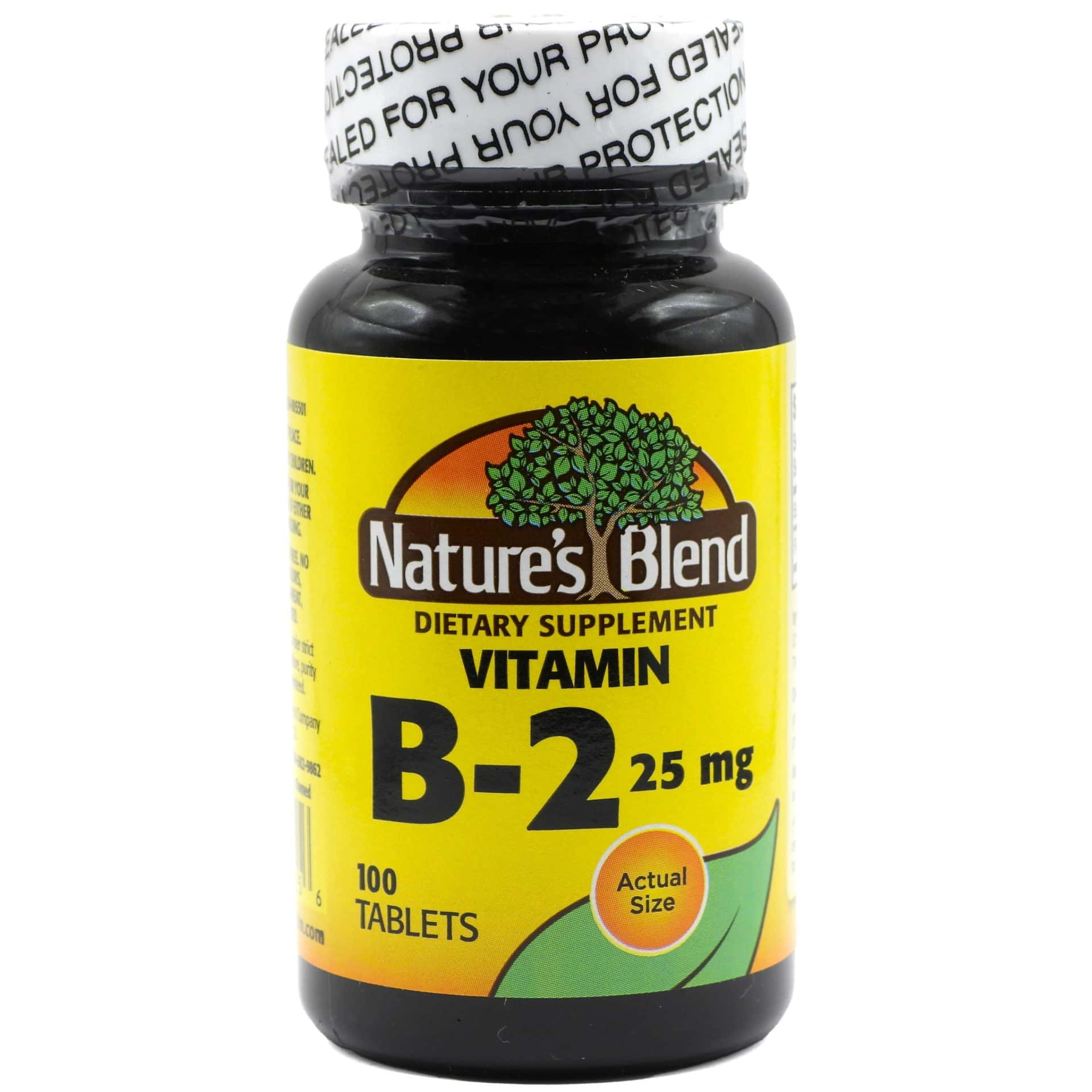 Nature’s Blend, Vitamin B2 25 mg Tablets, Energy & Metabolism Support, 100 Count