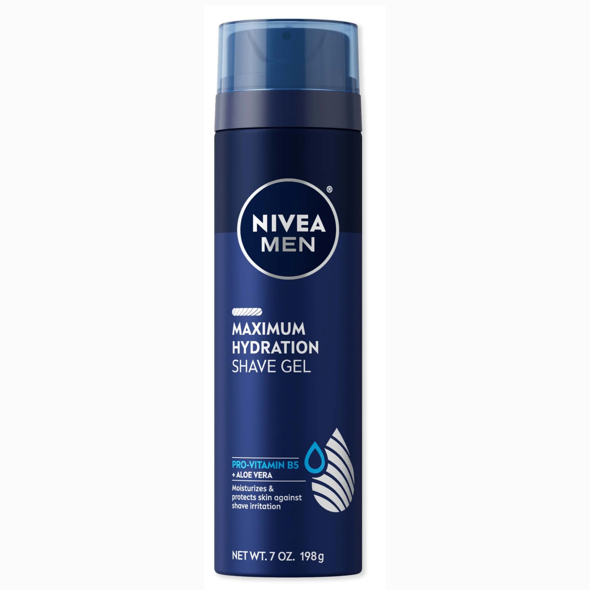 NIVEA MEN, Maximum Hydration Shave Gel, Moisturizing Formula for Smooth Shaving, 7 oz Can