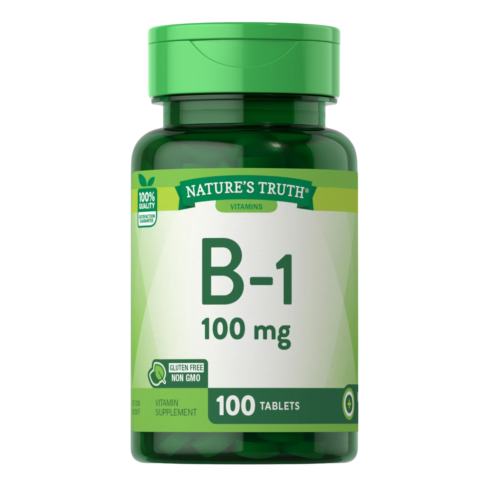 Nature's Truth, Vitamin B1 100mg, Energy Support, Vegan Supplement for Men & Women, 100 Tablets