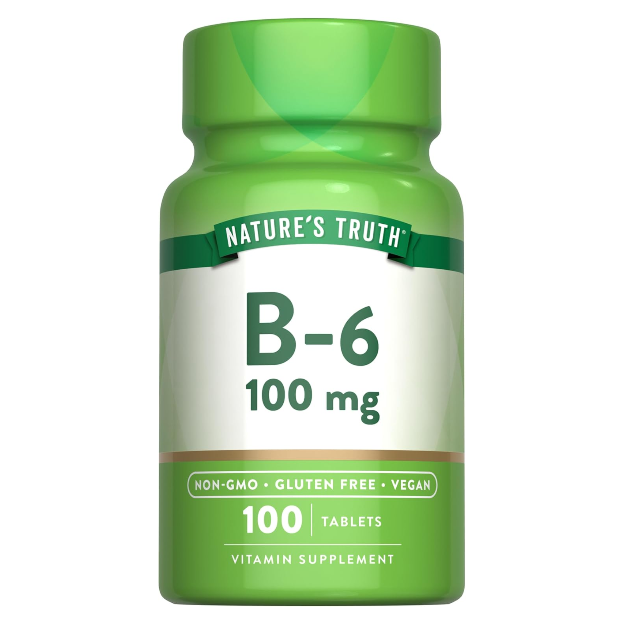 Nature's Truth, Vitamin B6, 100 mg, Supports Energy Metabolism, Vegetarian, Non-GMO & Gluten-Free, 100 Tablets - Pharmaful
