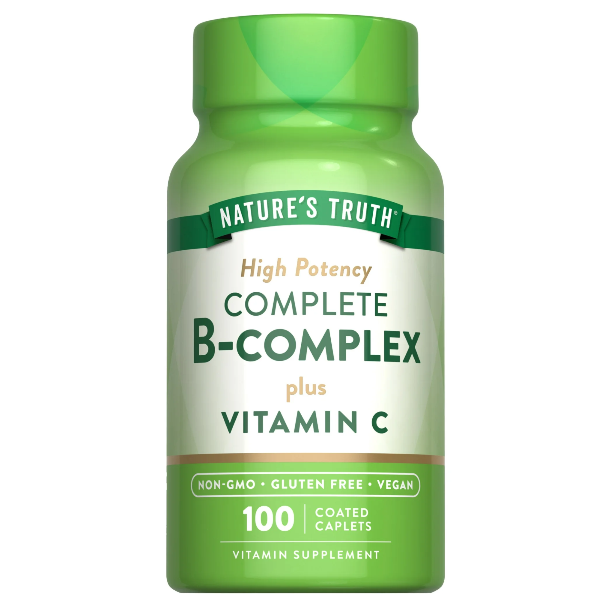 Nature's Truth, Vitamin B Complex Plus Vitamin C, Energy & Immune Support, 100 Caplets - Pharmaful