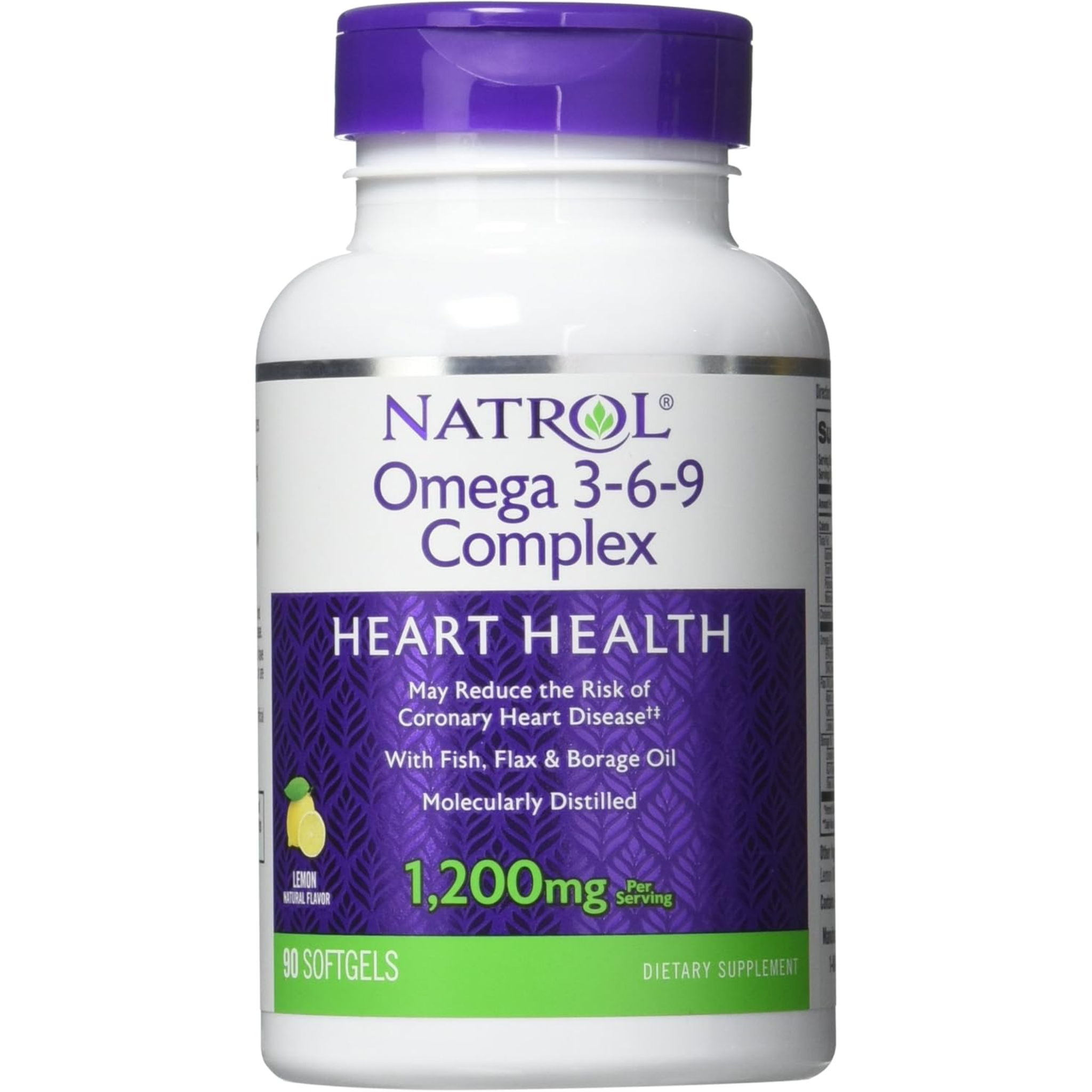 Natrol, Omega 3-6-9 Complex, Supports Heart and Joint Health, 90 Softgels