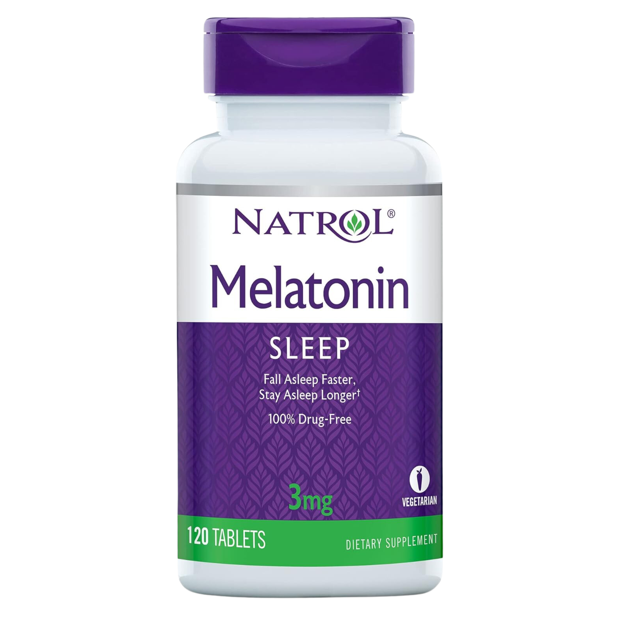 Natrol, Melatonin Tablets, 3mg Nighttime Sleep Support, 120 Count