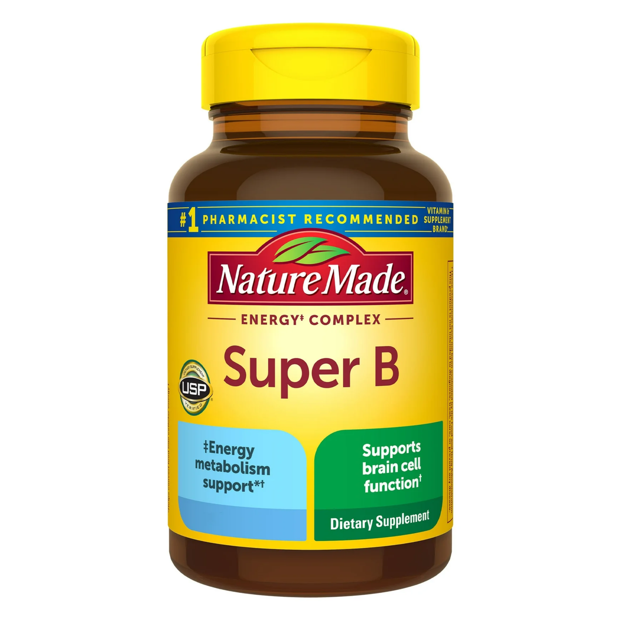 Nature Made, Super B Energy Complex Softgels, Supports Energy Metabolism & Nervous System Health, 60 Count
