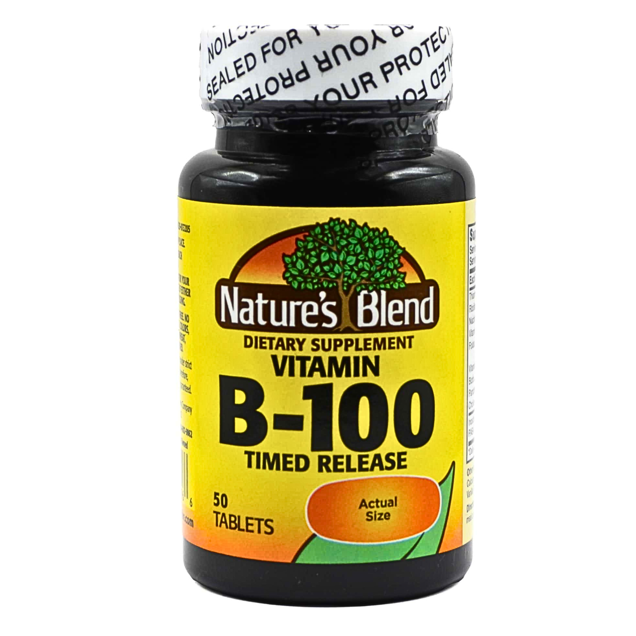Nature's Blend, B-100 Complex, Timed Release for Energy and Immune Support, 50 Tablets