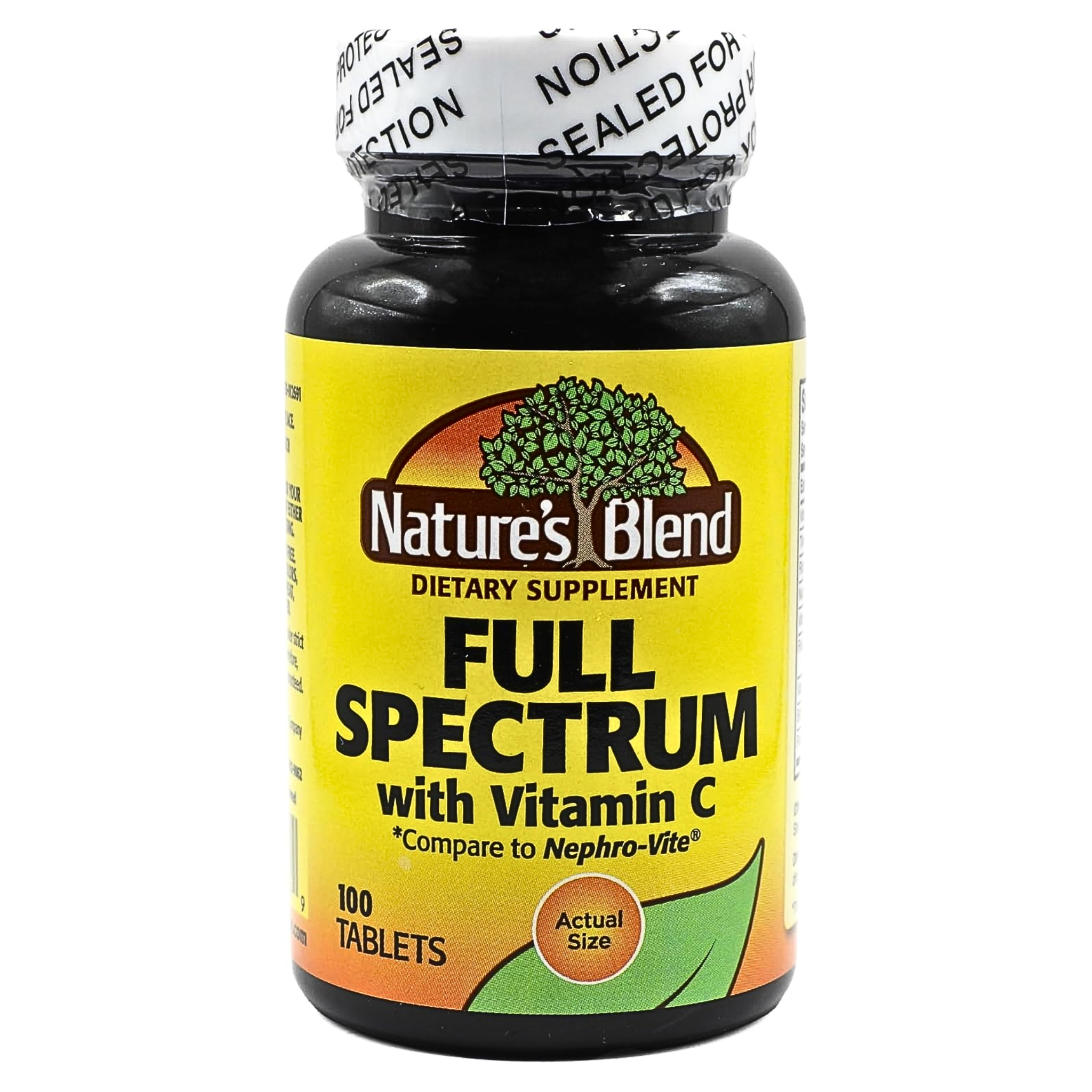 Nature's Blend, Full Spectrum with Vitamin C, Immune & Antioxidant Support, 100 Tablets