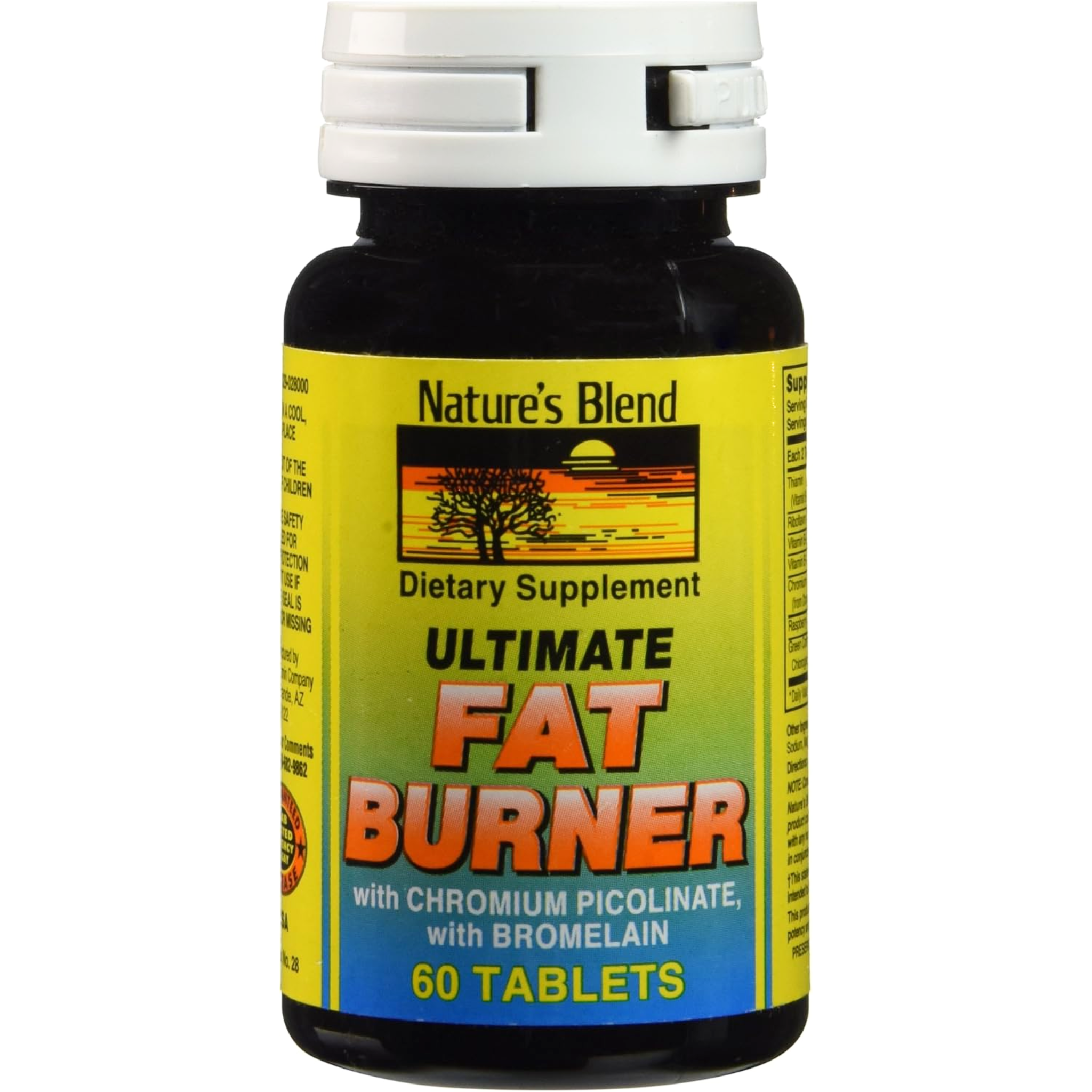Nature's Blend, Ultimate Fat Burner with Chromium Picolinate, Supports Healthy Metabolism, 60 Tablets
