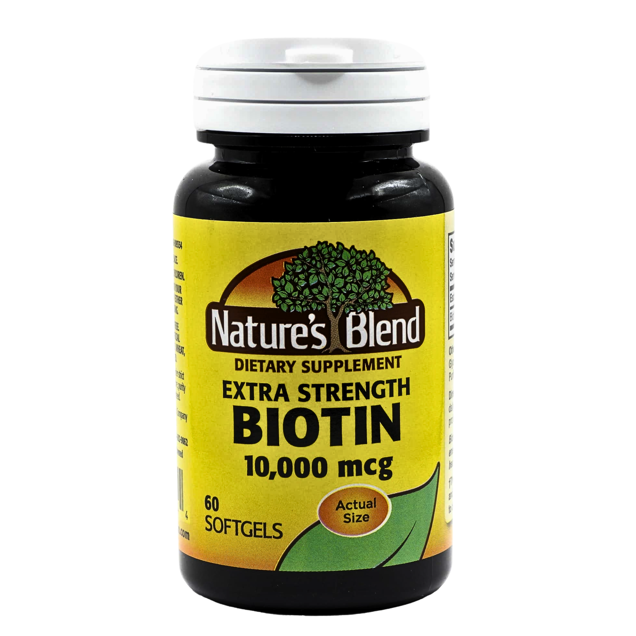 Nature's Blend, Biotin Softgels, 10,000 mcg, Supports Healthy Hair, Skin & Nails, 60 Count