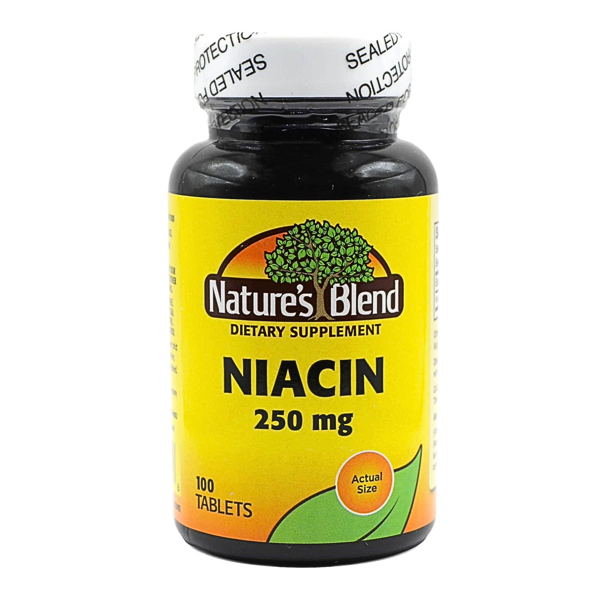 Nature's Blend, Timed Release Niacin Tablets, 250 mg, Supports Energy & Heart Health, 100 Count