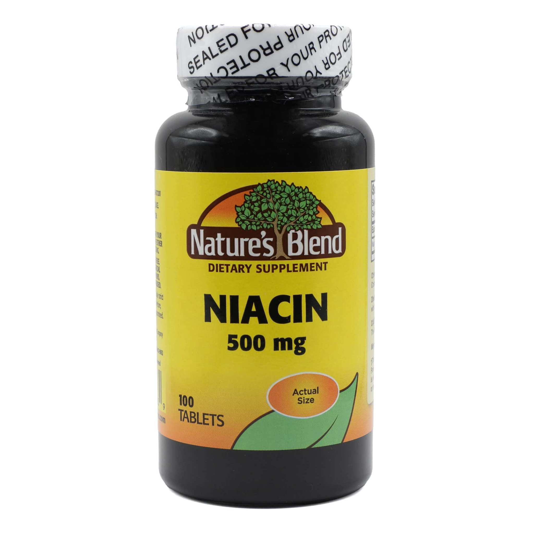 Nature's Blend, Niacin Dietary Supplement Tablets, 500 mg for Energy and Heart Health Support, 100 Tablets