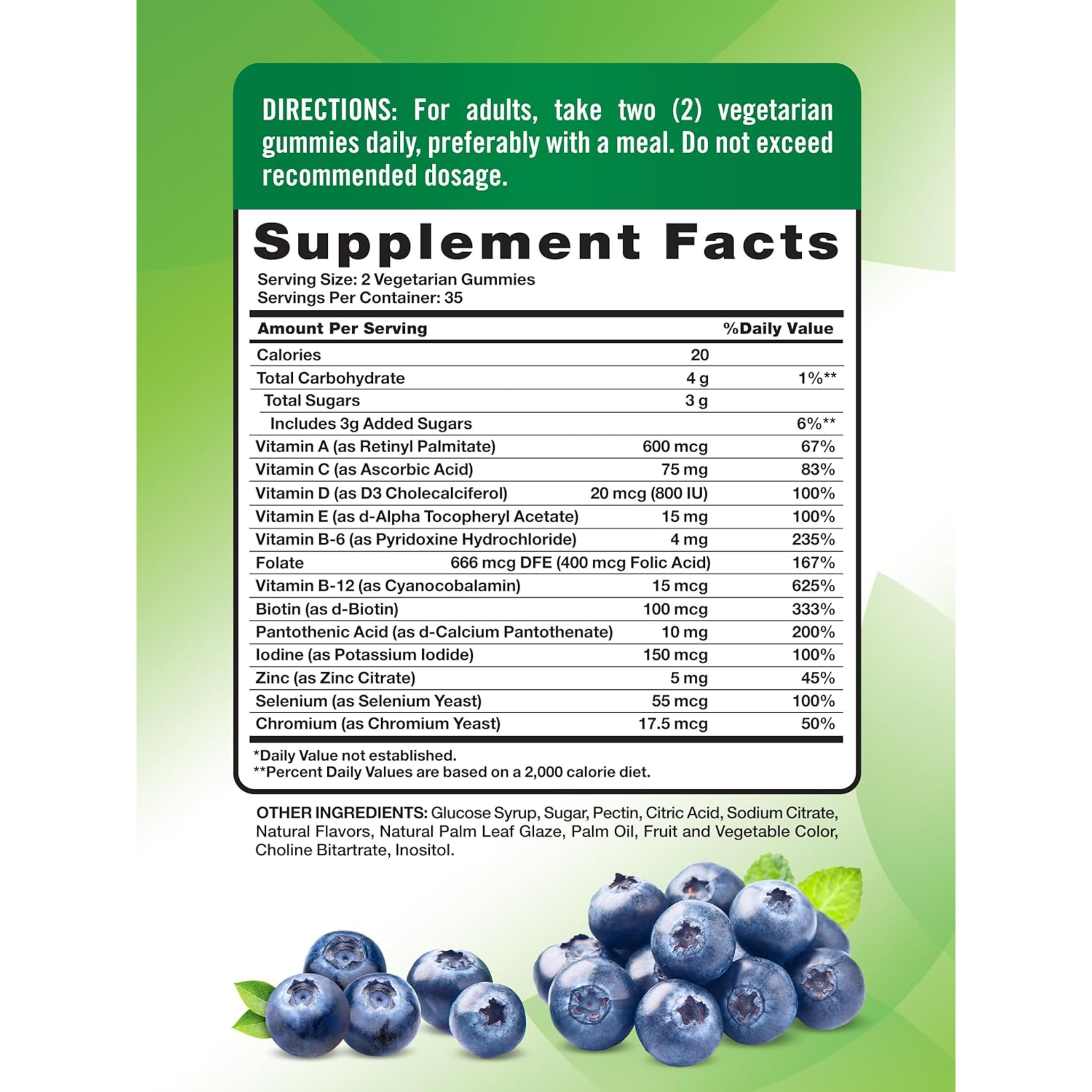 Nature's Truth, Multivitamin for Men Gummies, Blueberry Flavor, With B12, D3, & Zinc, Vegetarian, Non-GMO & Gluten-Free, 70 Count - Pharmaful