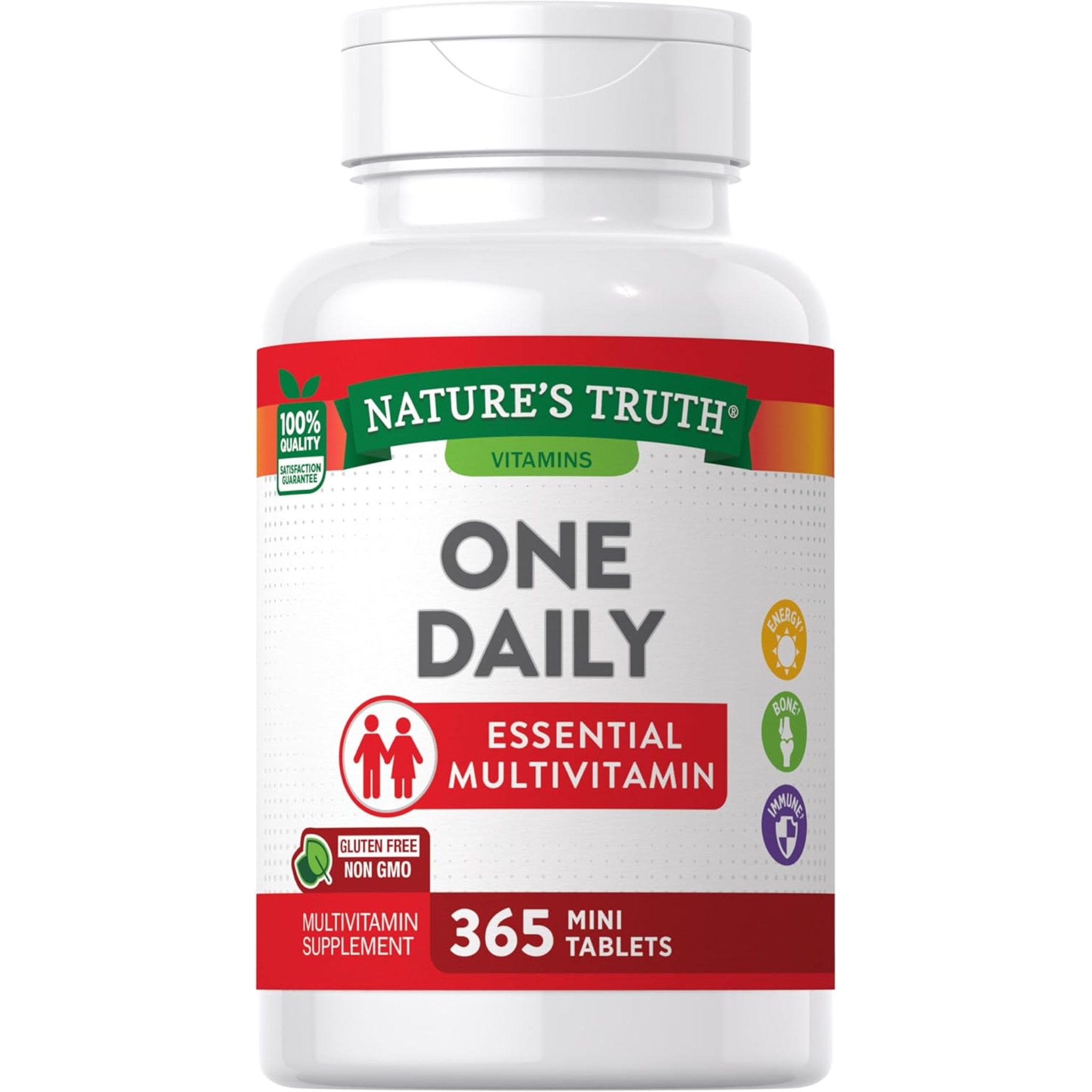 Nature's Truth, One Daily Multivitamin, 365 Mini Tablets, Non-GMO & Gluten-Free Supplement, for Men and Women - Pharmaful