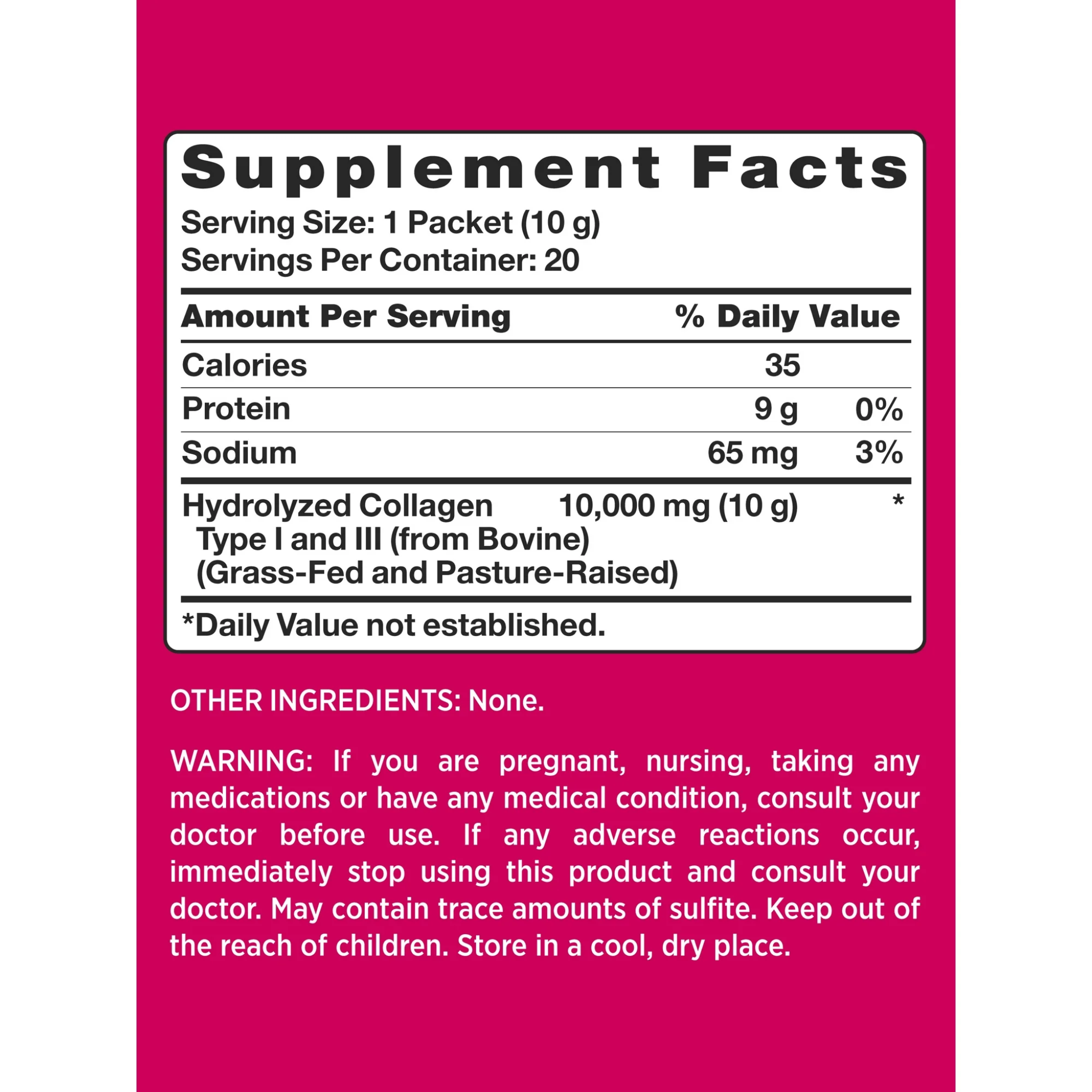 Nature's Truth, Simply Collagen Beauty to Go, Unflavored Powder Stick Packets, Supports Hair, Skin & Nails, 20 Ct