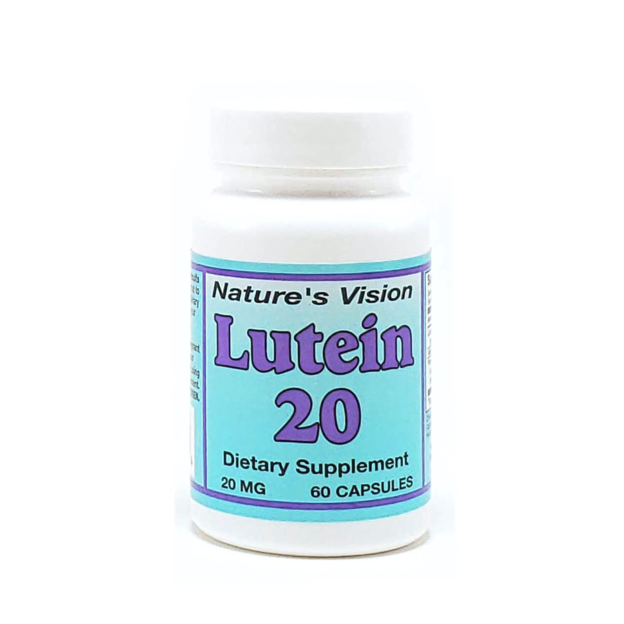 Nature's Vision, Lutein 20 mg Dietary Supplement, Supports Eye Health, 60 Count