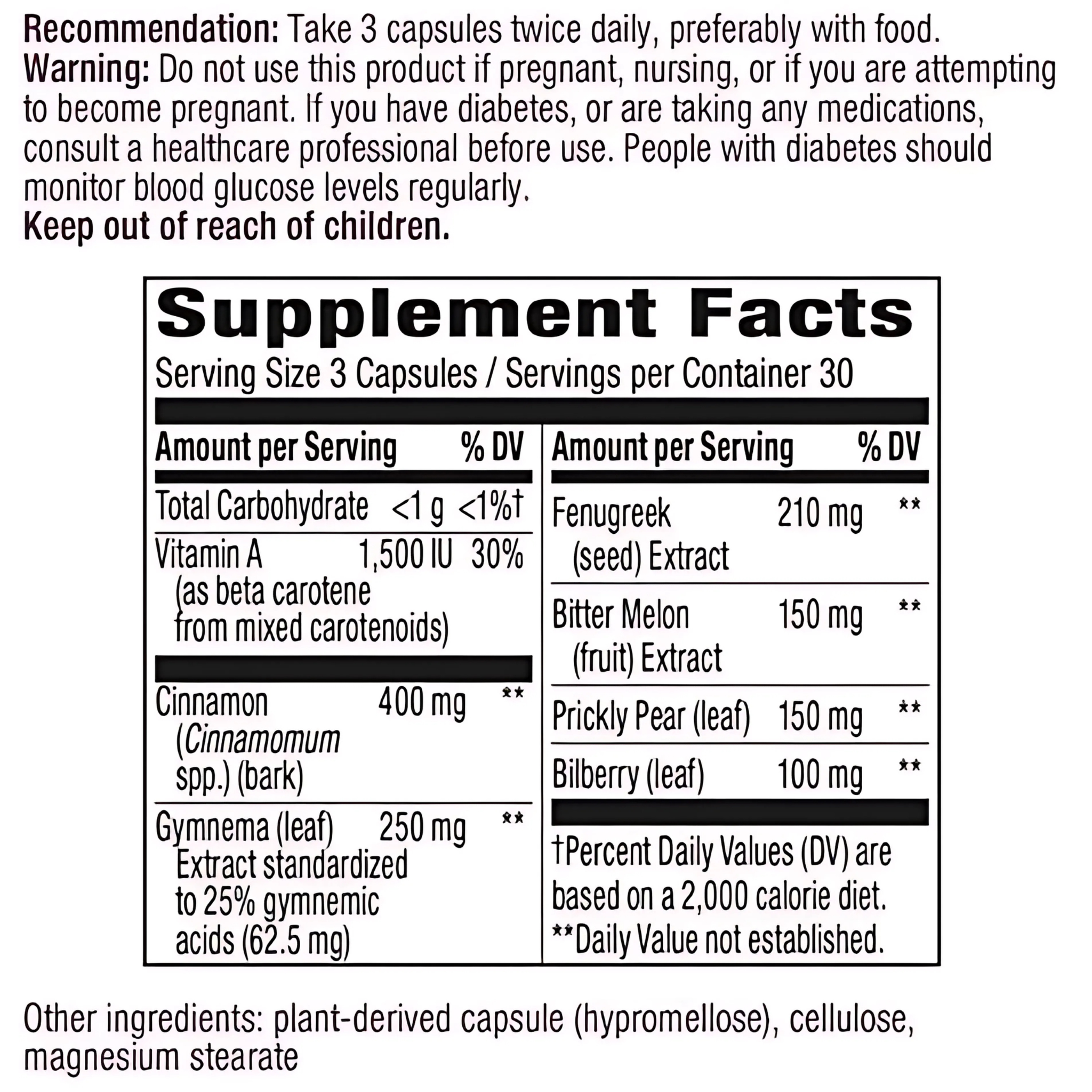 Nature's Way, Blood Sugar Manager, Supports Healthy Blood Sugar Levels, 90 Capsules