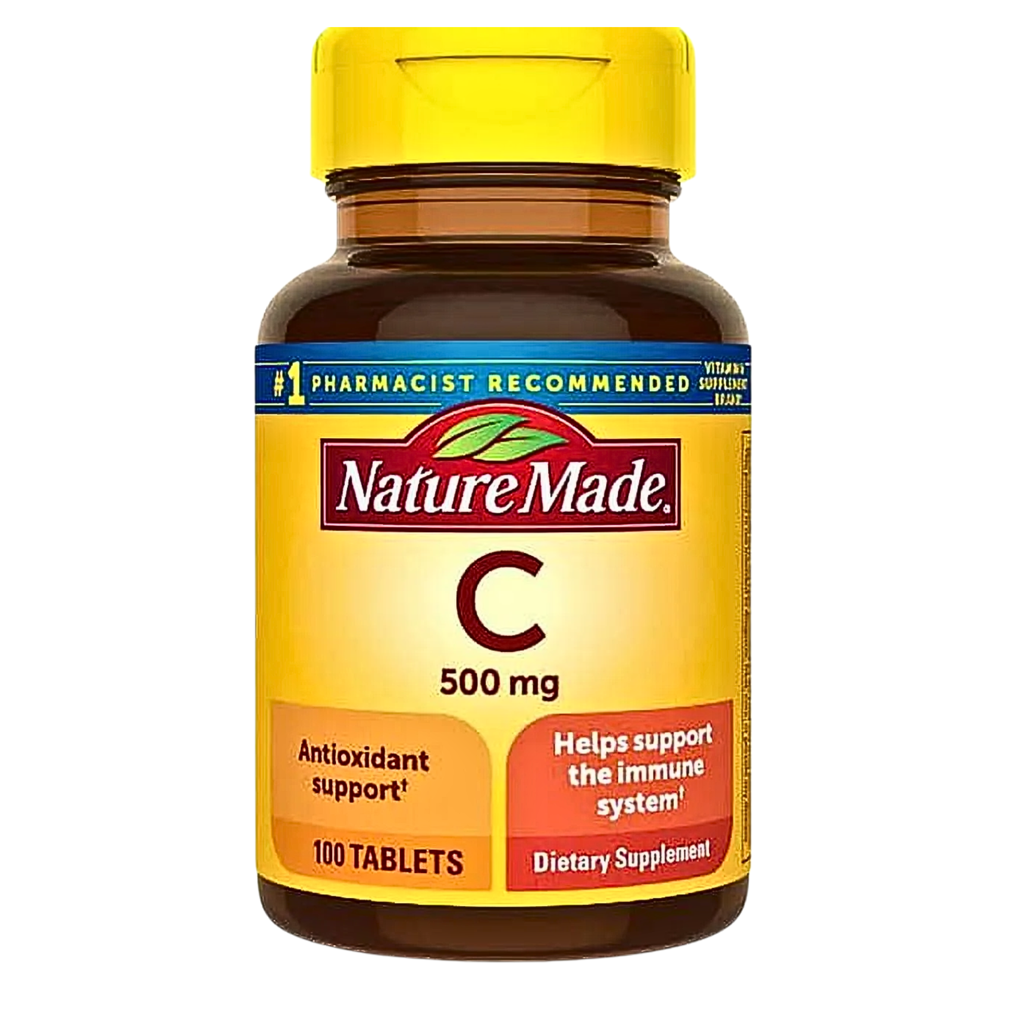 Nature Made, Vitamin C 500mg Tablets, Immune Support Dietary Supplement, 100 Ct