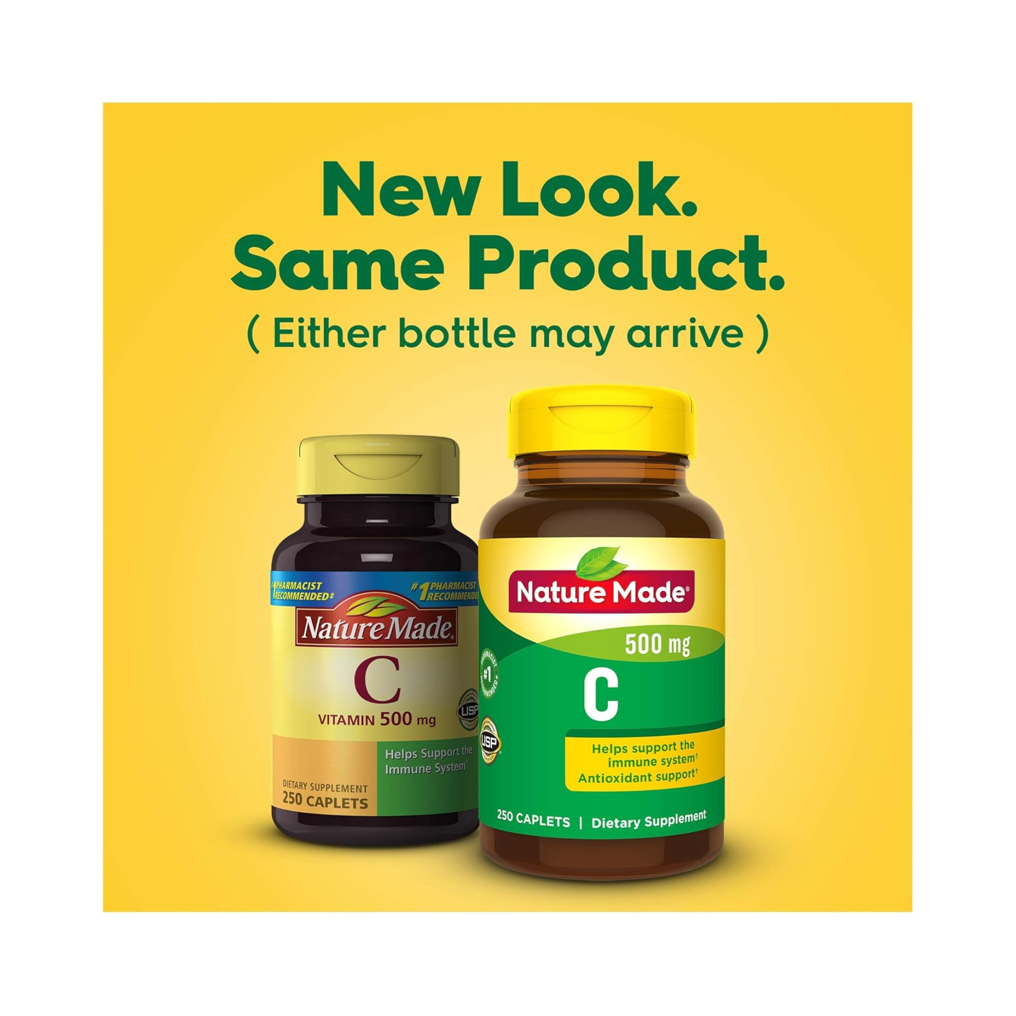 Nature Made, Vitamin C 500mg Tablets, Immune Support Dietary Supplement, 250 Ct