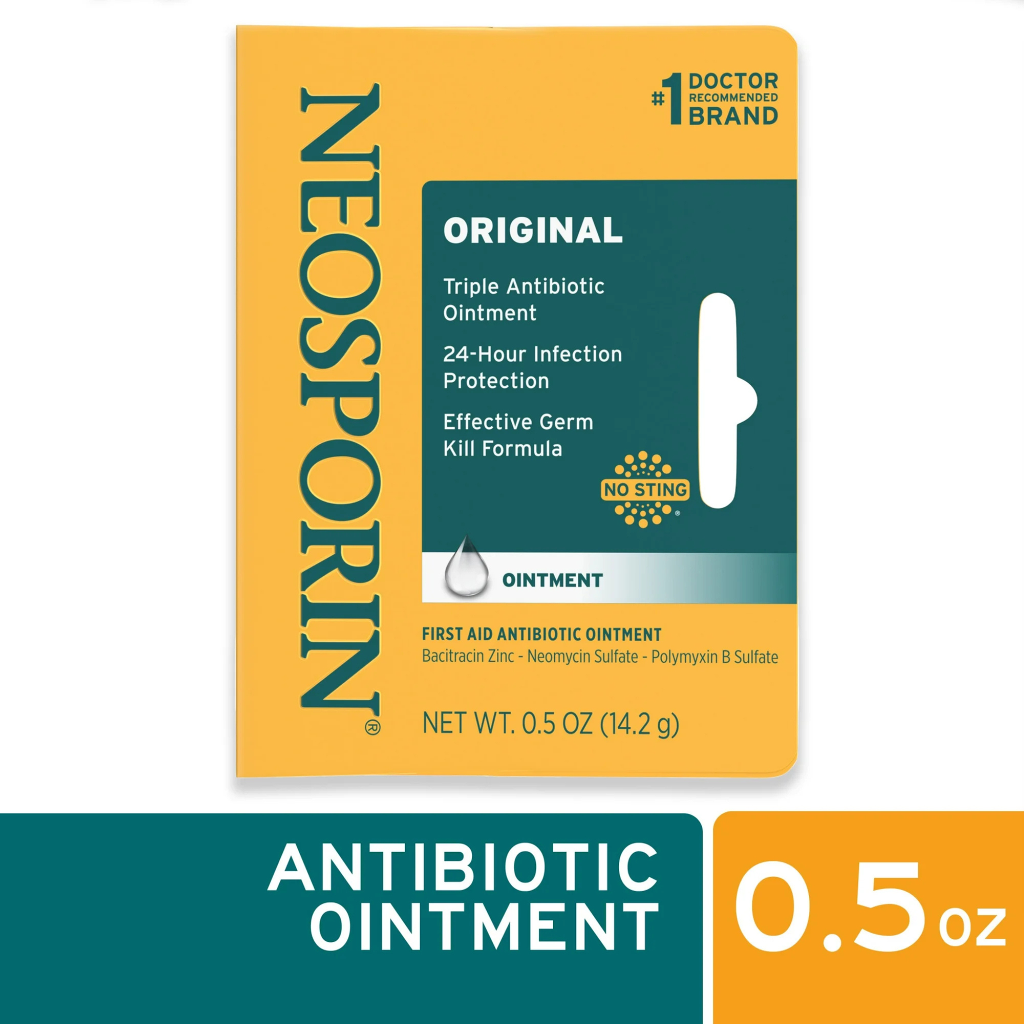 Neosporin Original First Aid Antibiotic Bacitracin Ointment,.5 oz