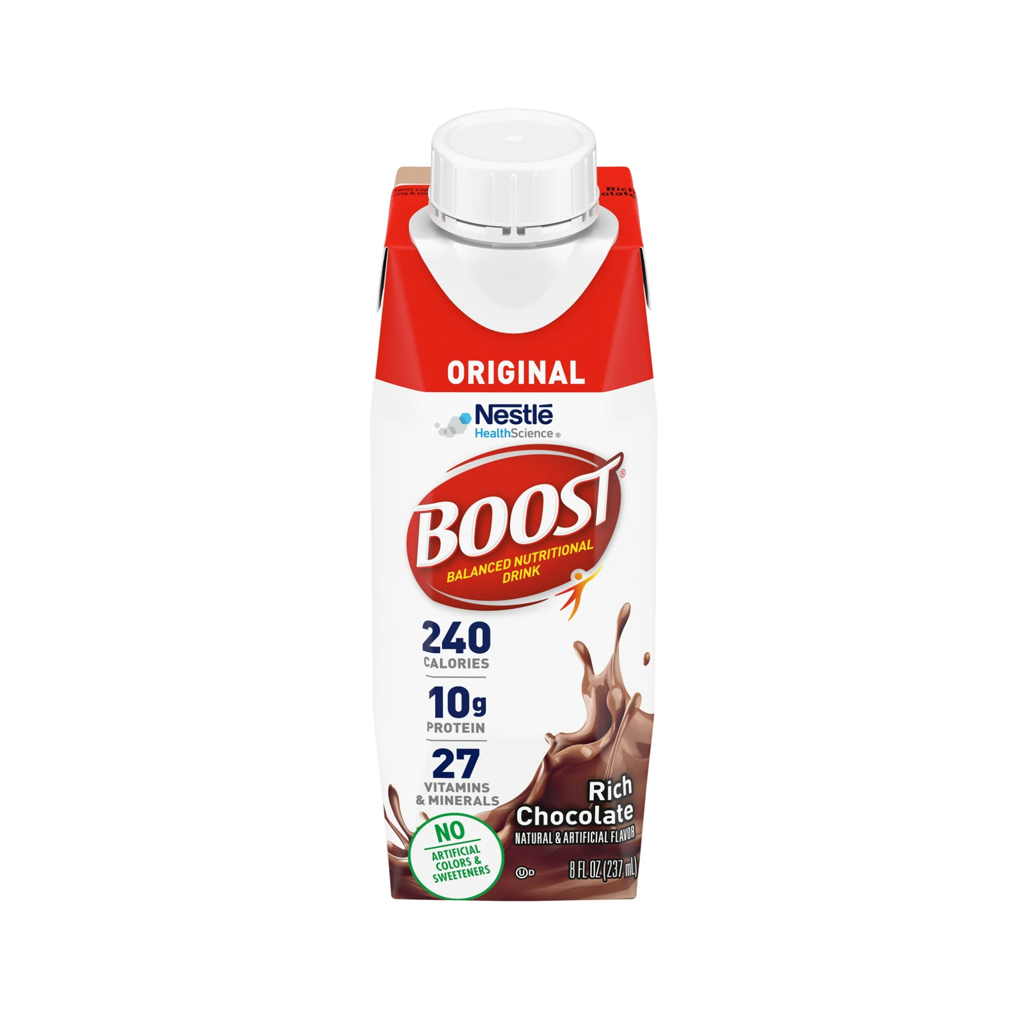 BOOST, Original Balanced Nutritional Drink, Rich Chocolate Flavor, 8 fl oz, 24 Pack
