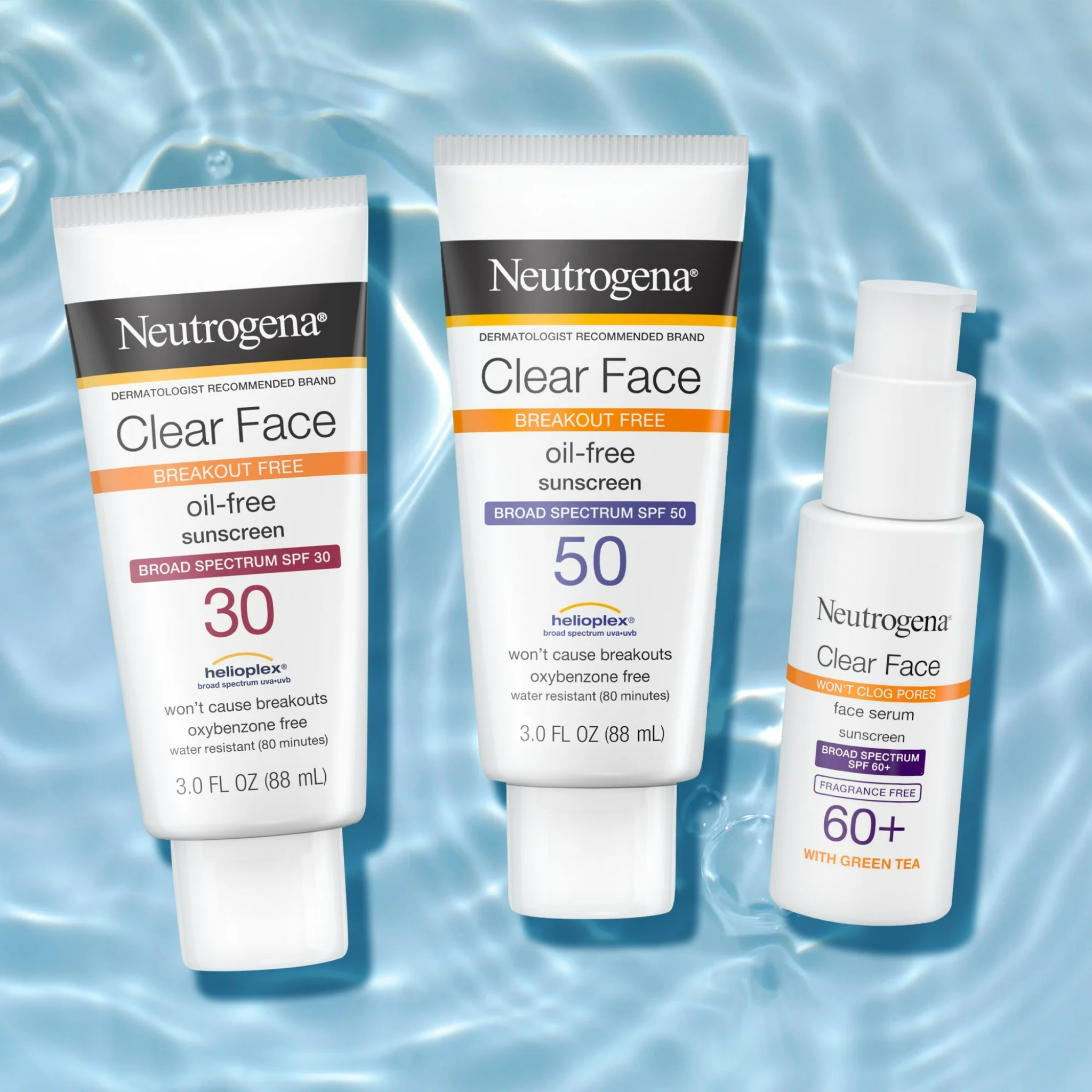 Neutrogena, Clear Face Liquid Lotion Sunscreen, SPF 30 Oil-Free Formula, Broad-Spectrum Protection, 3.0 Fl Oz - Pharmaful