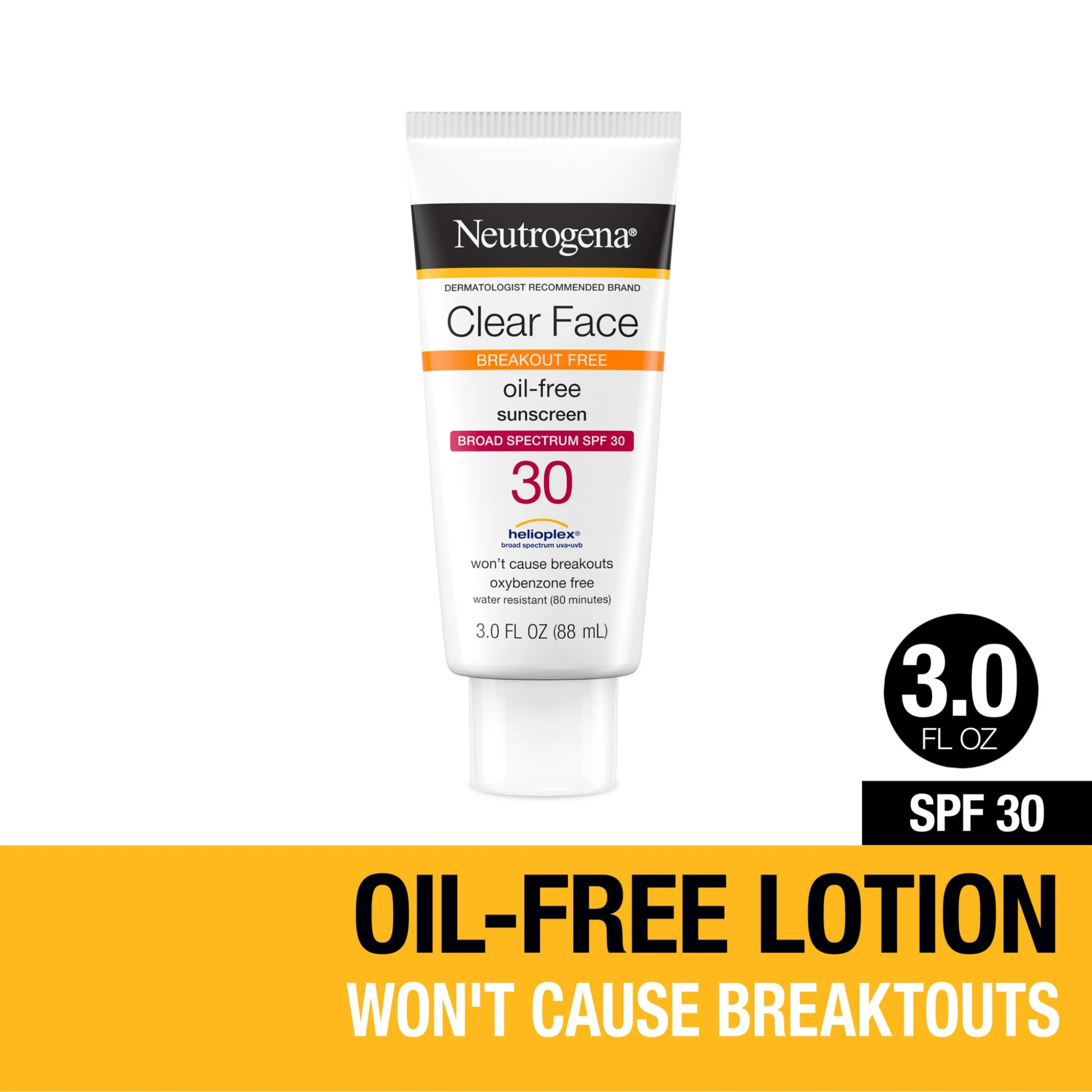 Neutrogena, Clear Face Liquid Lotion Sunscreen, SPF 30 Oil-Free Formula, Broad-Spectrum Protection, 3.0 Fl Oz - Pharmaful