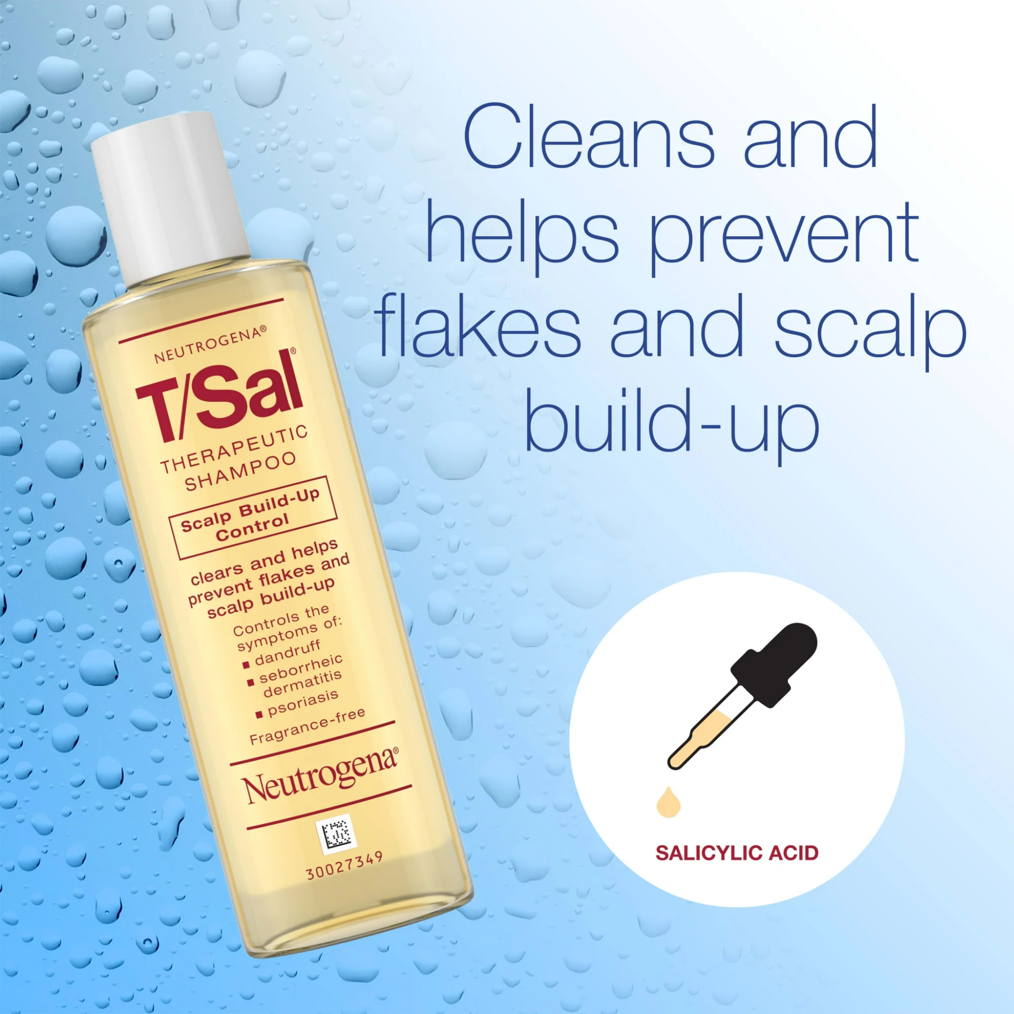 Neutrogena, T/Sal Therapeutic Shampoo, 3% Salicylic Acid Formula for Scalp Care, 4.5 fl. oz - Pharmaful