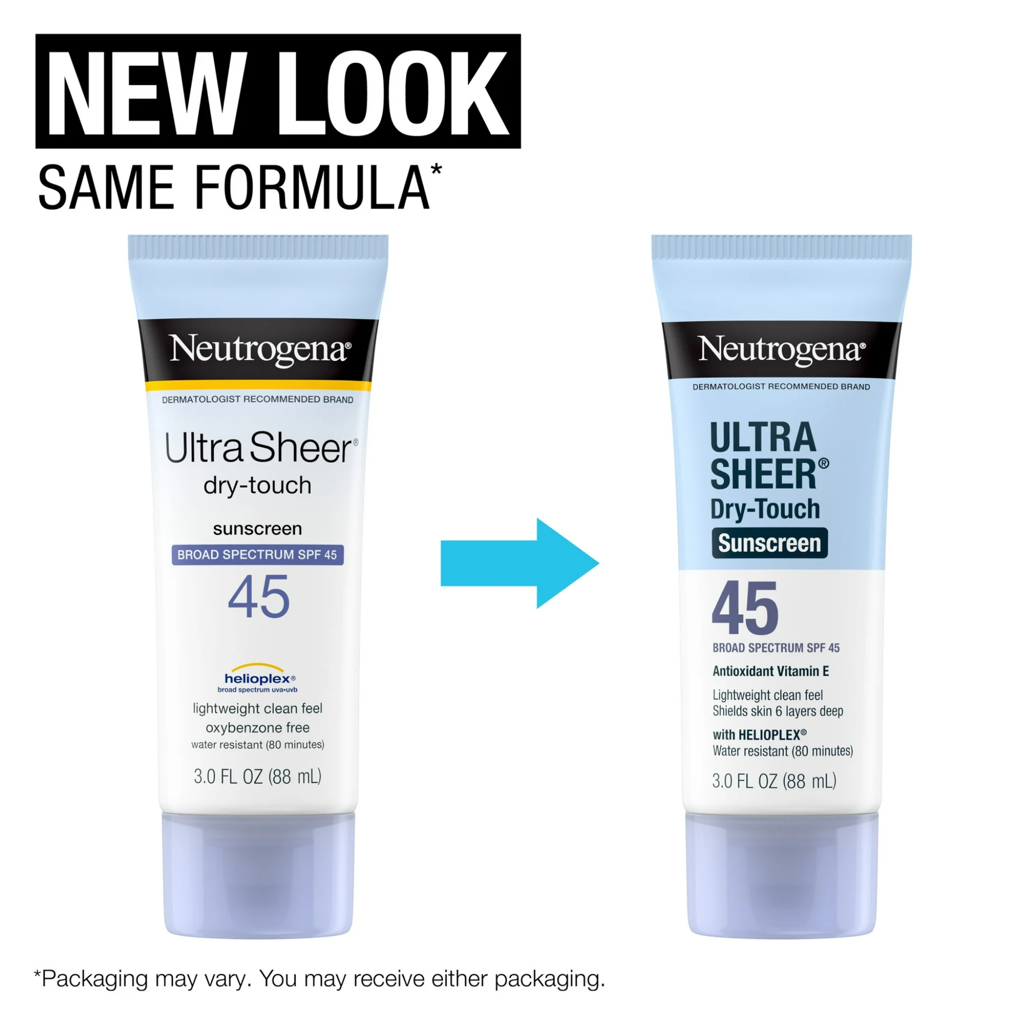 Neutrogena, Ultra Sheer Dry-Touch Sunscreen, SPF 45 Broad-Spectrum Protection, Lightweight & Non-Greasy, 3.0 Fl Oz - Pharmaful