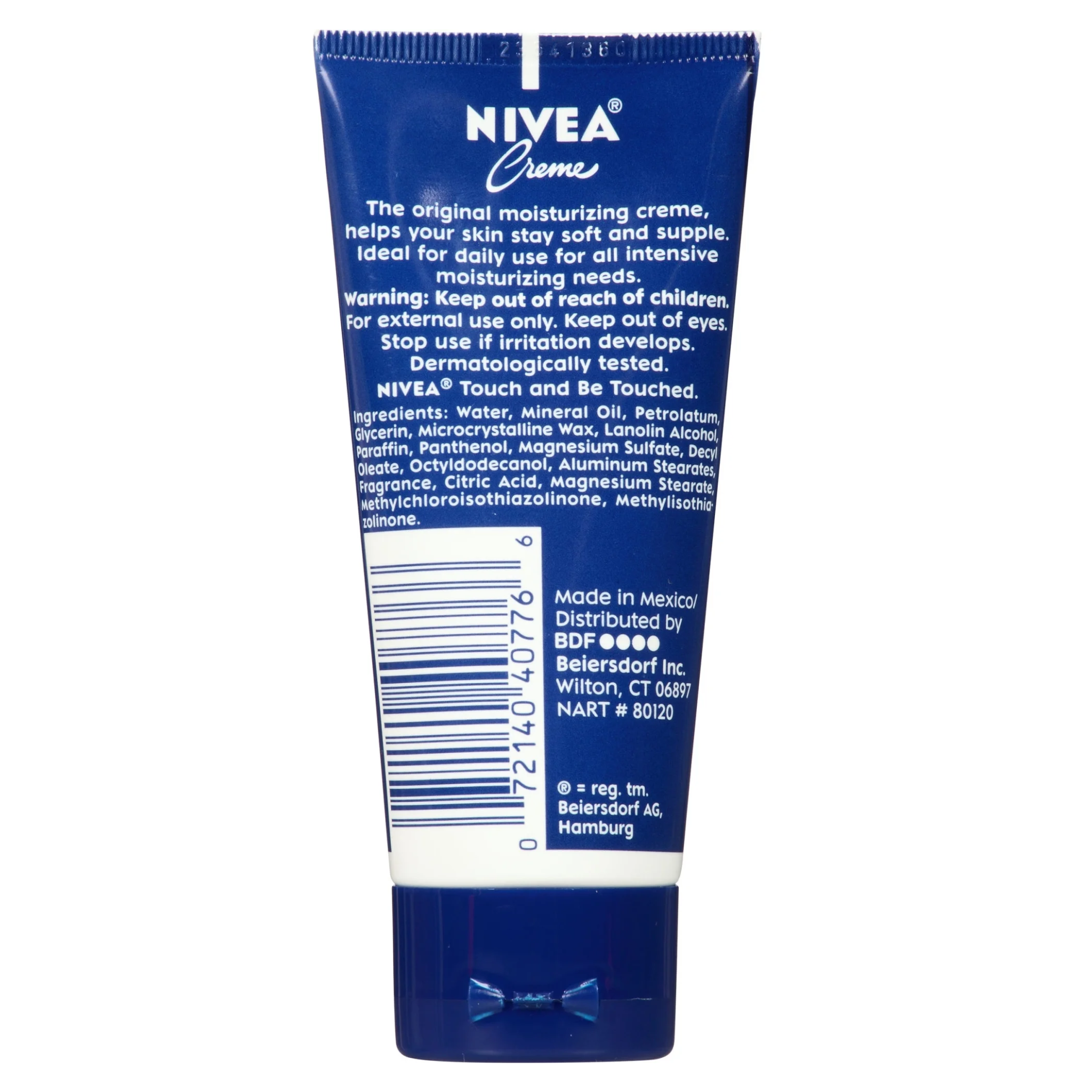 NIVEA, Creme Moisturizing Cream, for Body, Face & Hands, 2 oz Tube - Pharmaful