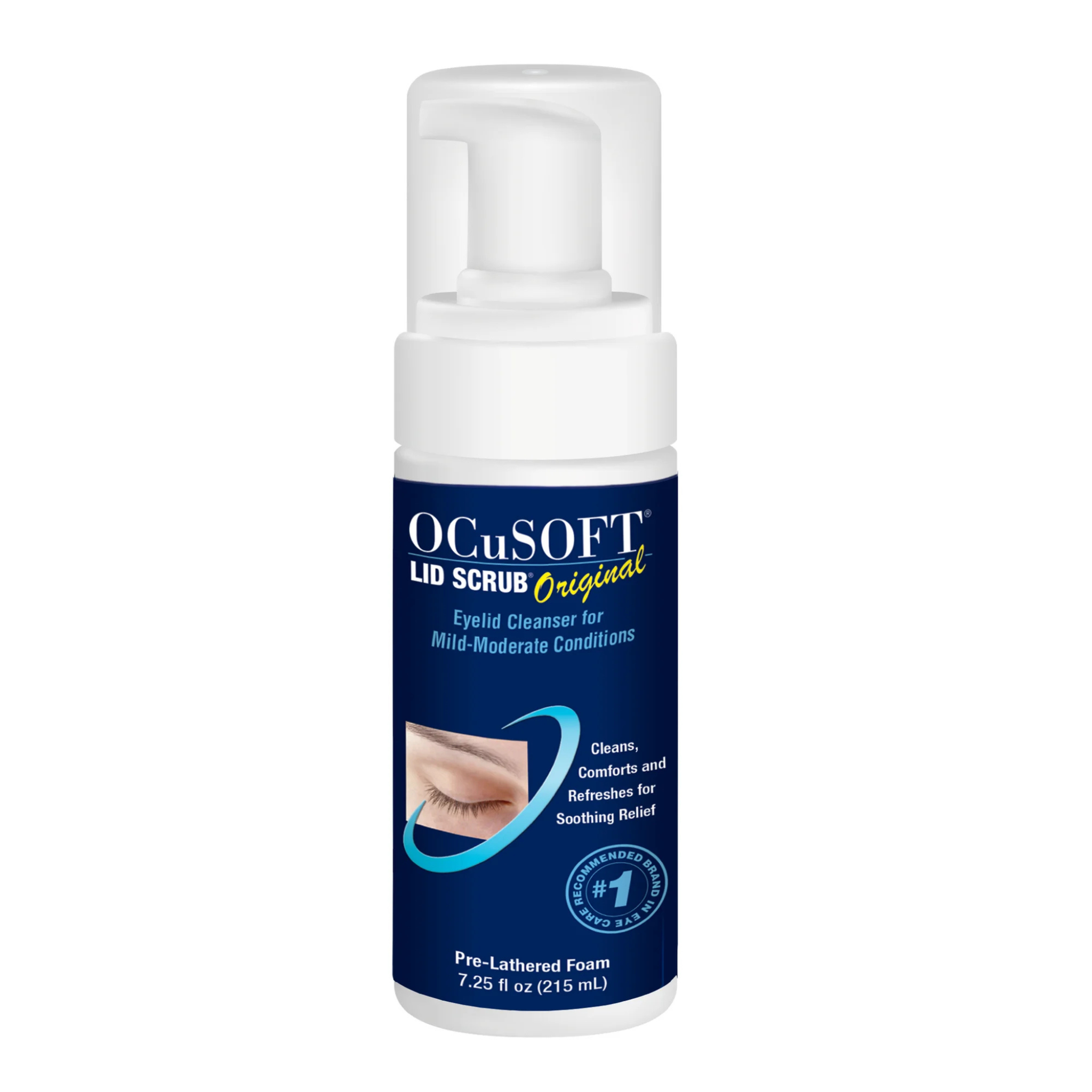 OCuSOFT Lid Scrub Original Foaming Eyelid Cleanser 7.25 Ounces