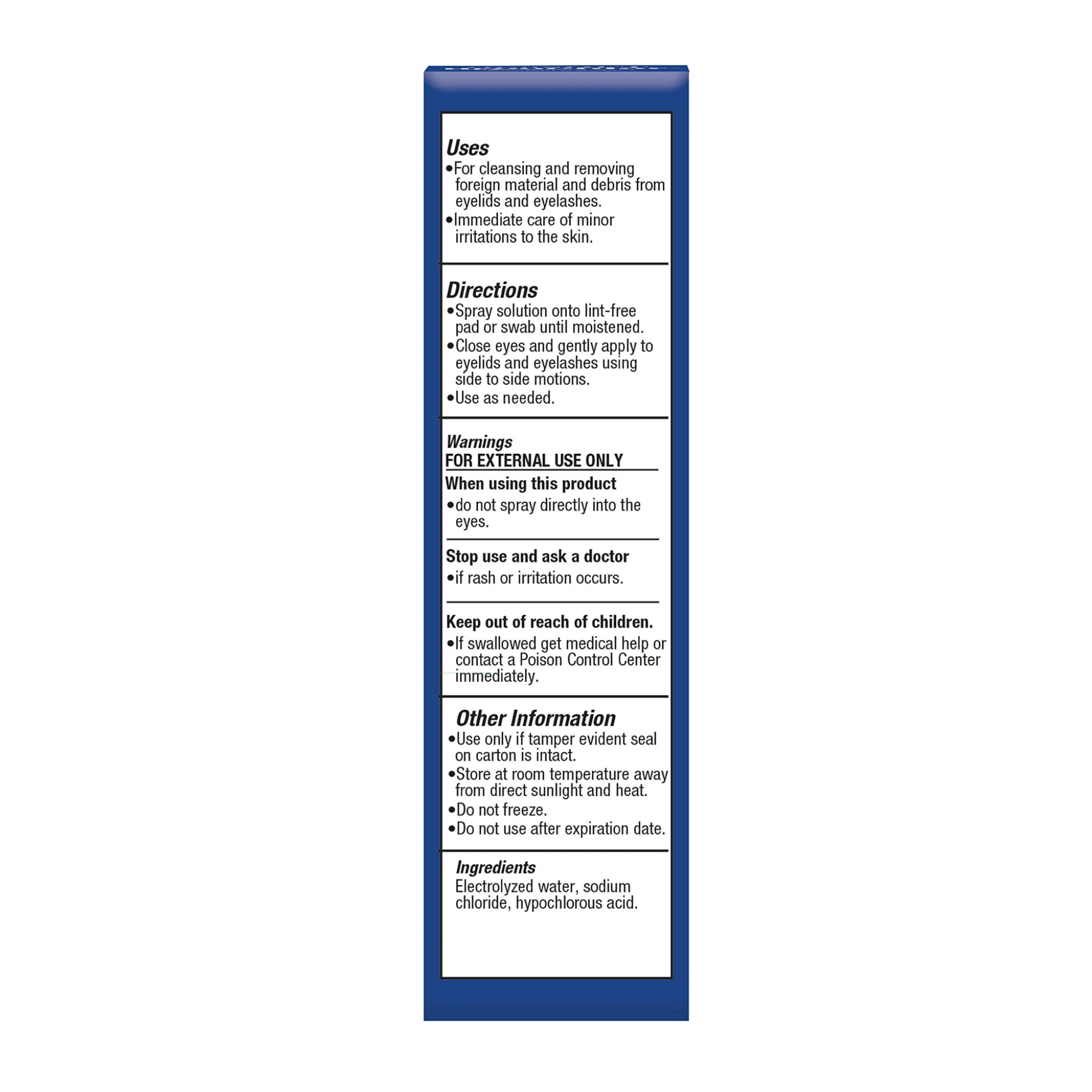 Ocusoft Hyphochlor Eyelid Eyelash Non-Toxic Non- Irritating Eye Drops, 2 oz
