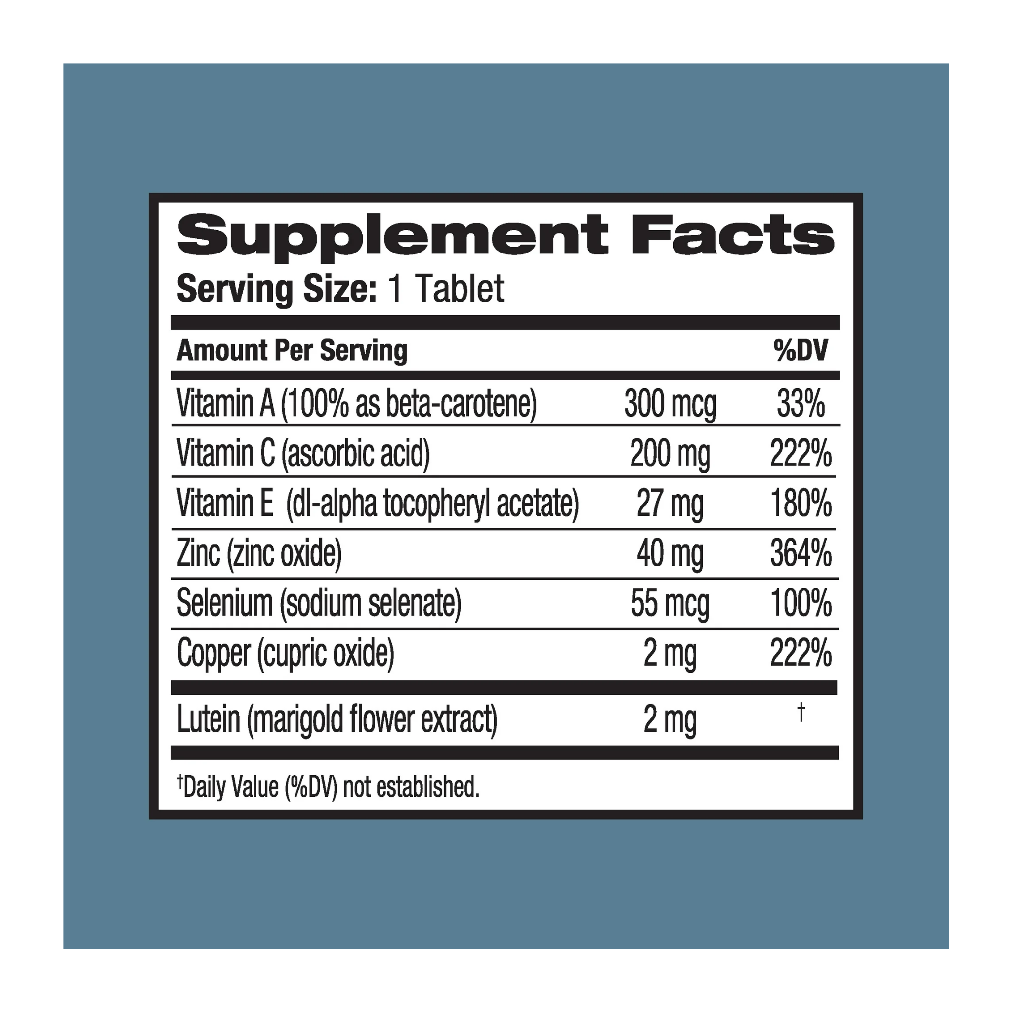 Bausch + Lomb, Ocuvite Eye Vitamin & Mineral Supplement, with Zinc, Vitamins A, C, E & Lutein, 60 Tablets