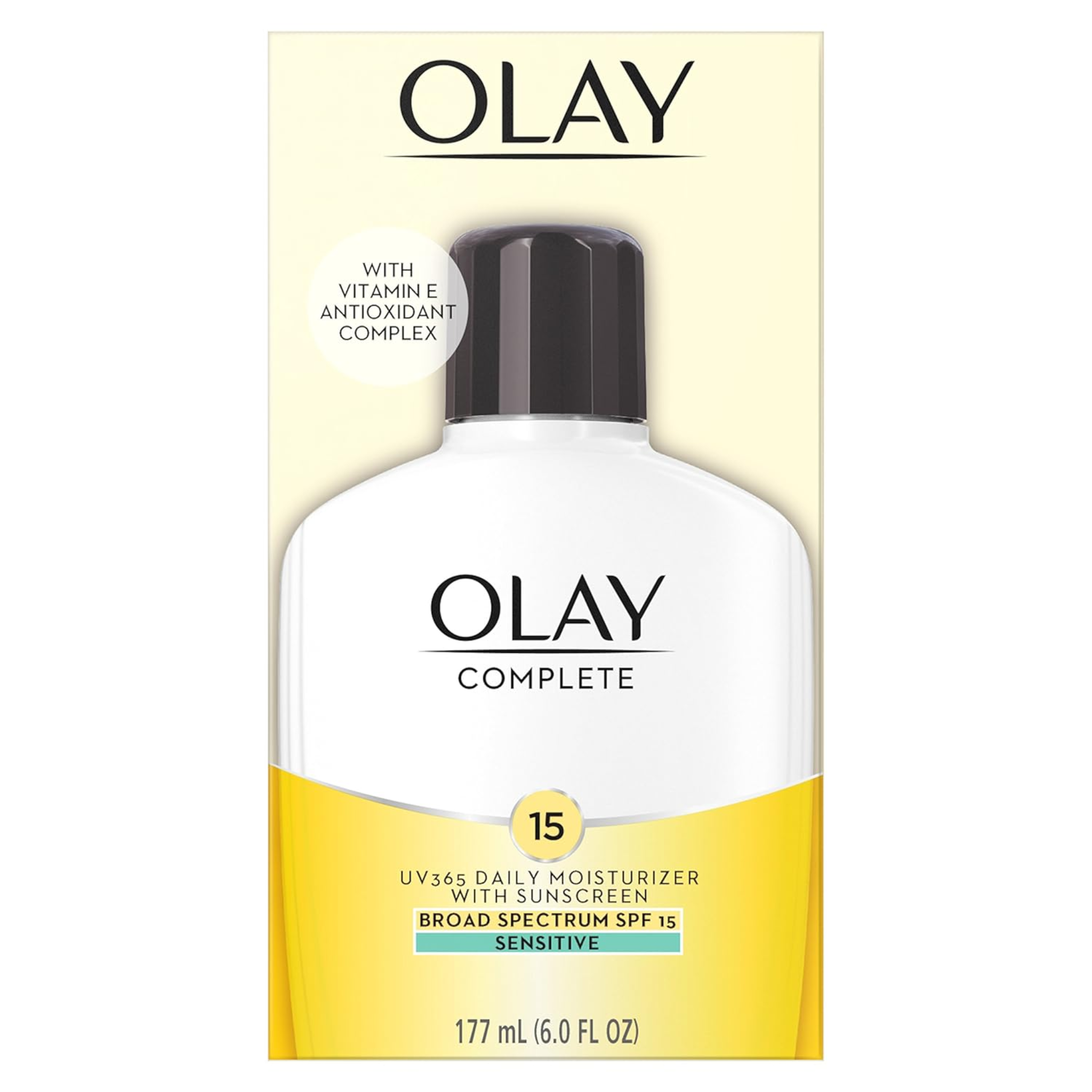 Olay, Complete All Day Moisturizer Lotion with Sunscreen SPF 15, Gentle Care for Sensitive Skin, 6.0 fl oz - Pharmaful