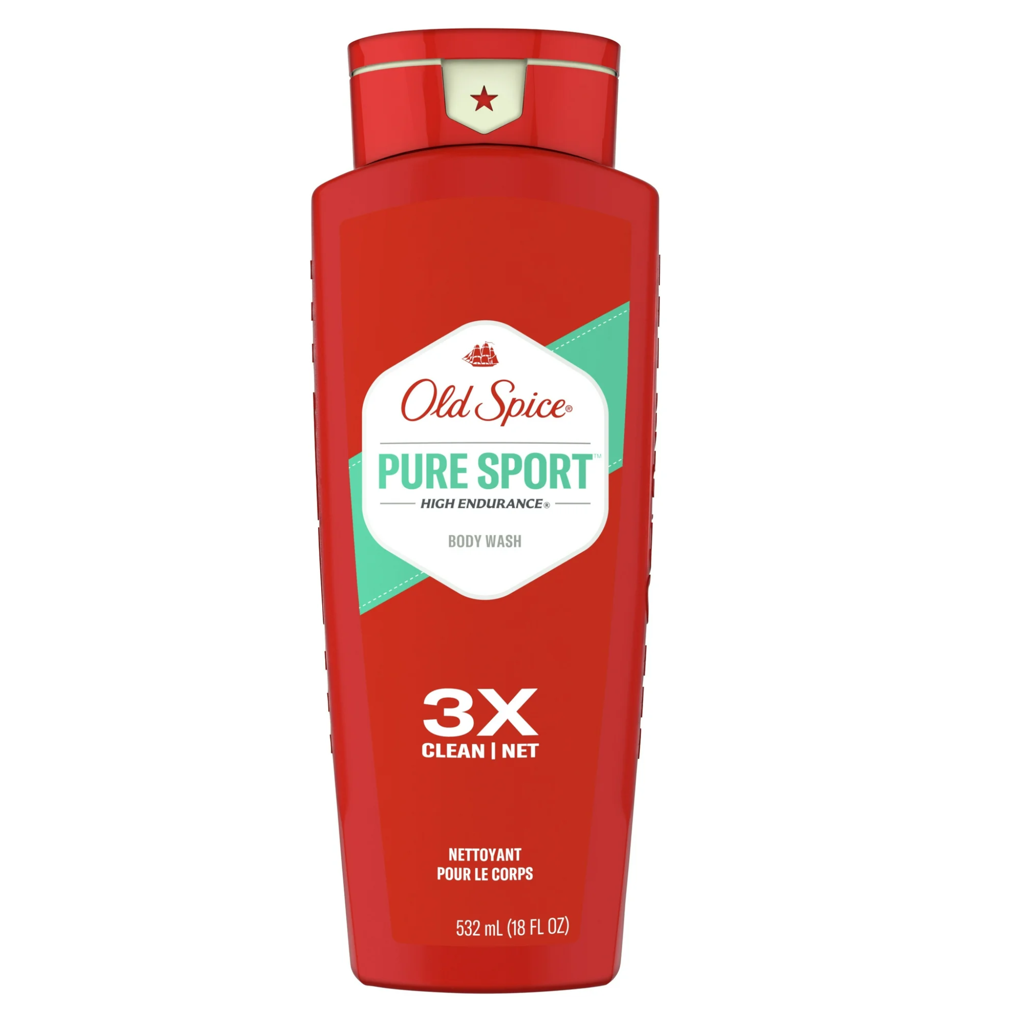 Old Spice®, High Endurance Body Wash for Men, Pure Sport Scent for Long-Lasting Freshness, 18 fl oz (532 mL) - Pharmaful