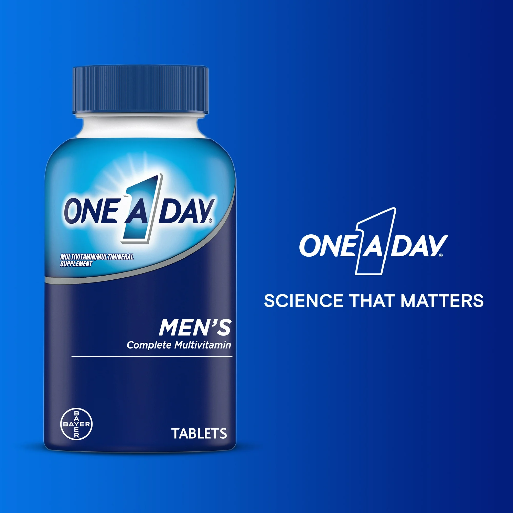 One A Day, Men's Multivitamin Tablets, Essential Nutrients for Men's Health, 100 Count